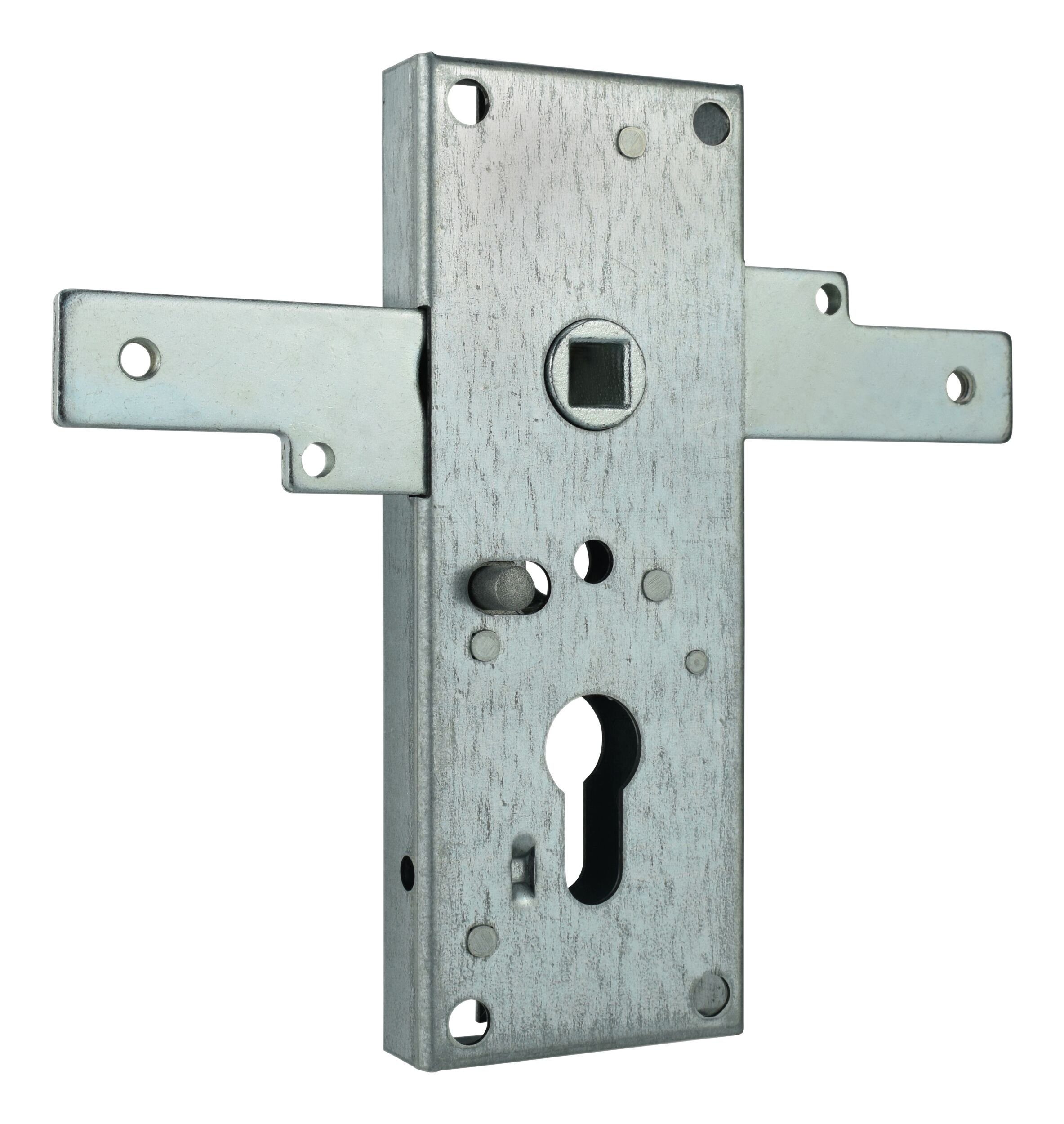 Bever & Klophaus Einsteckschloss, Dornmaß 60 mm, Garagentor-Schloss 8301 PZ60/9 seitlich schließend