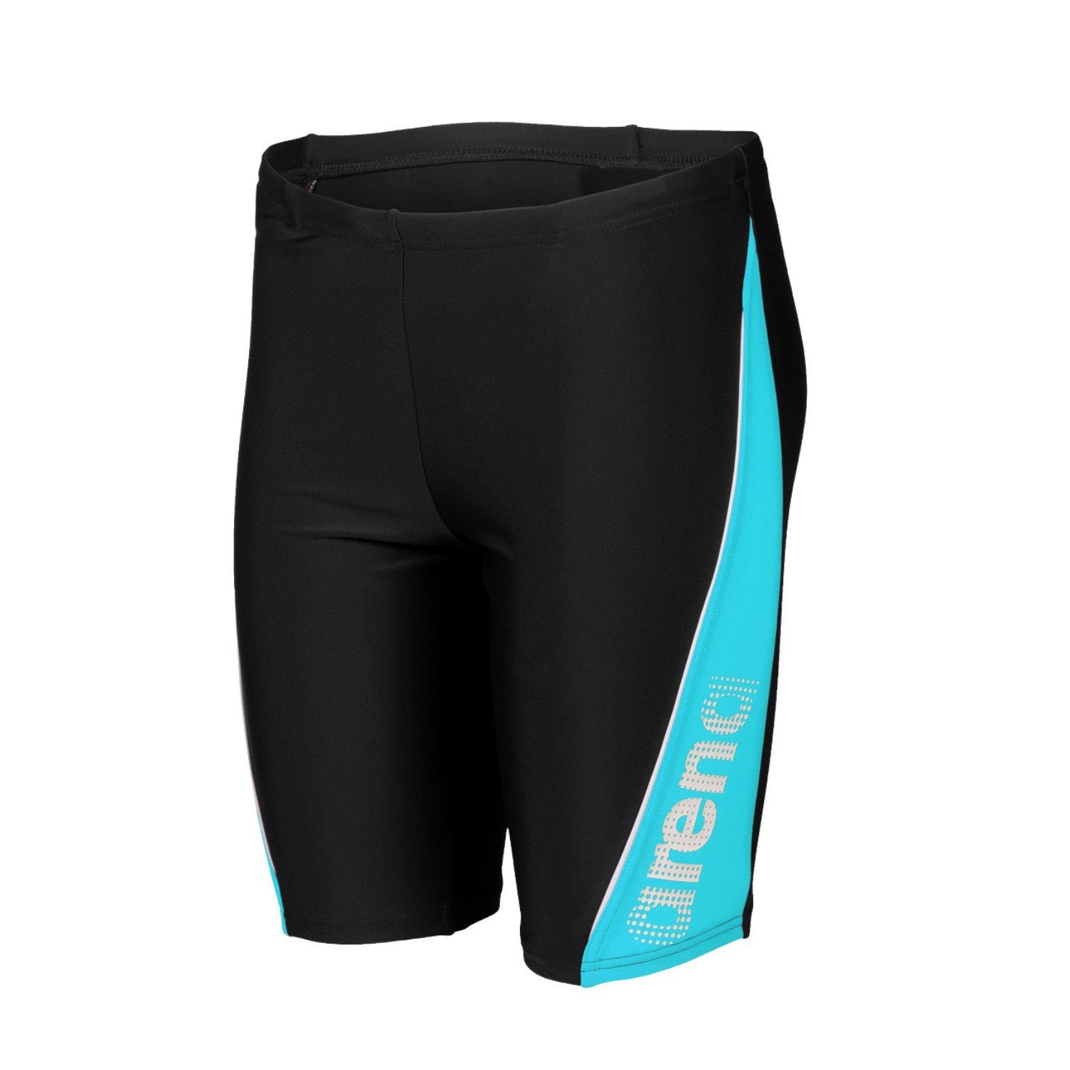 Arena Badehose Jammer Jungen MaxFit chlorresistent Schwarz-Türkis