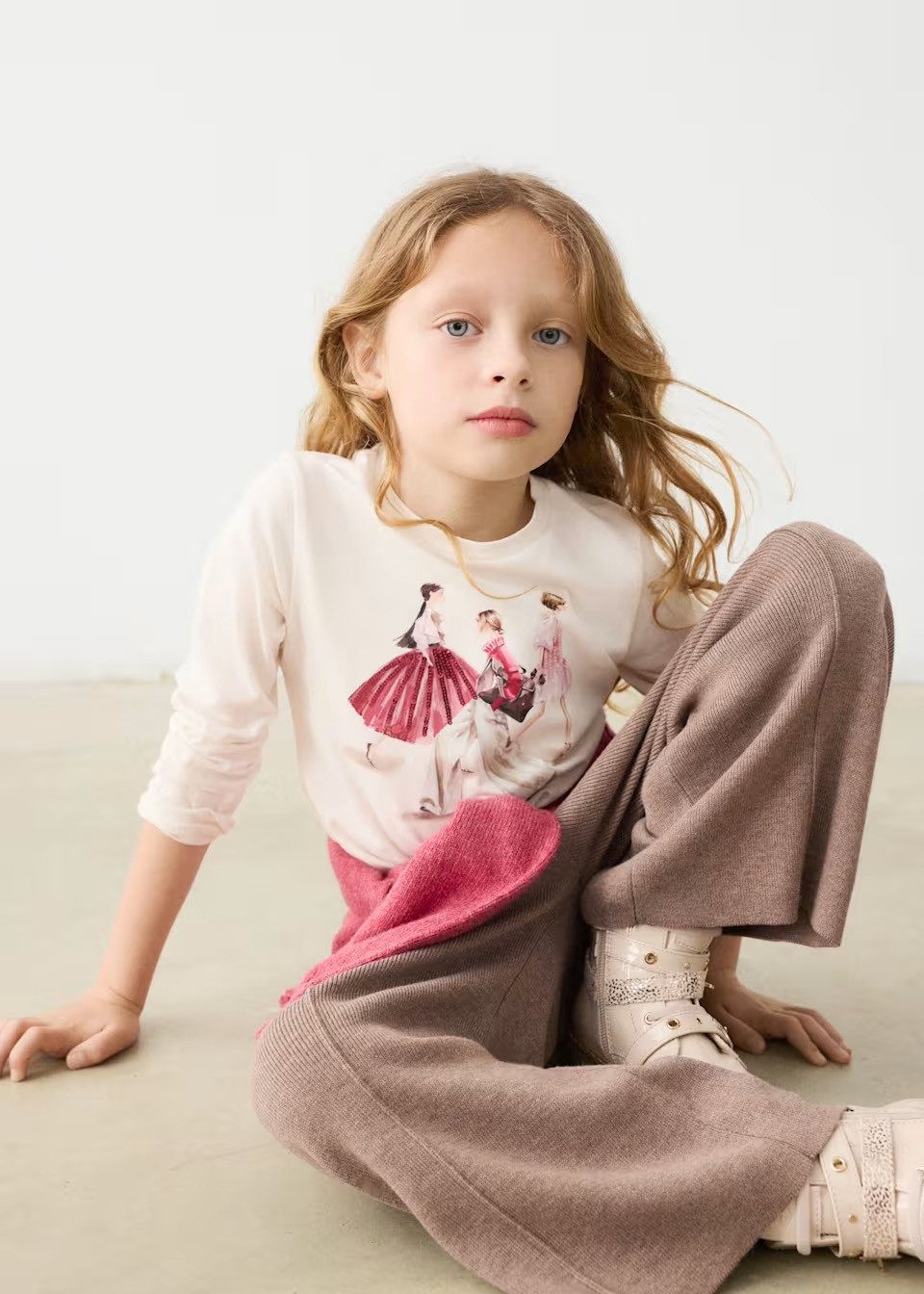 Mayoral Langarmshirt Mädchen Langarmshirt mit Pailletten (403517)
