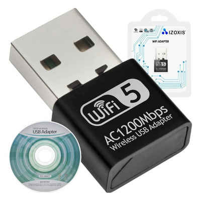 ISO TRADE WIFI zu USB Adapter Adapter USB Typ A zu USB 3.0 Typ A, Stick Adapter Wireless 1200Mbps Adapter Stick USB