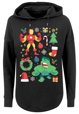 F4NT4STIC Kapuzenpullover Marvel Universe Iron Man und Hulk Christmas Print