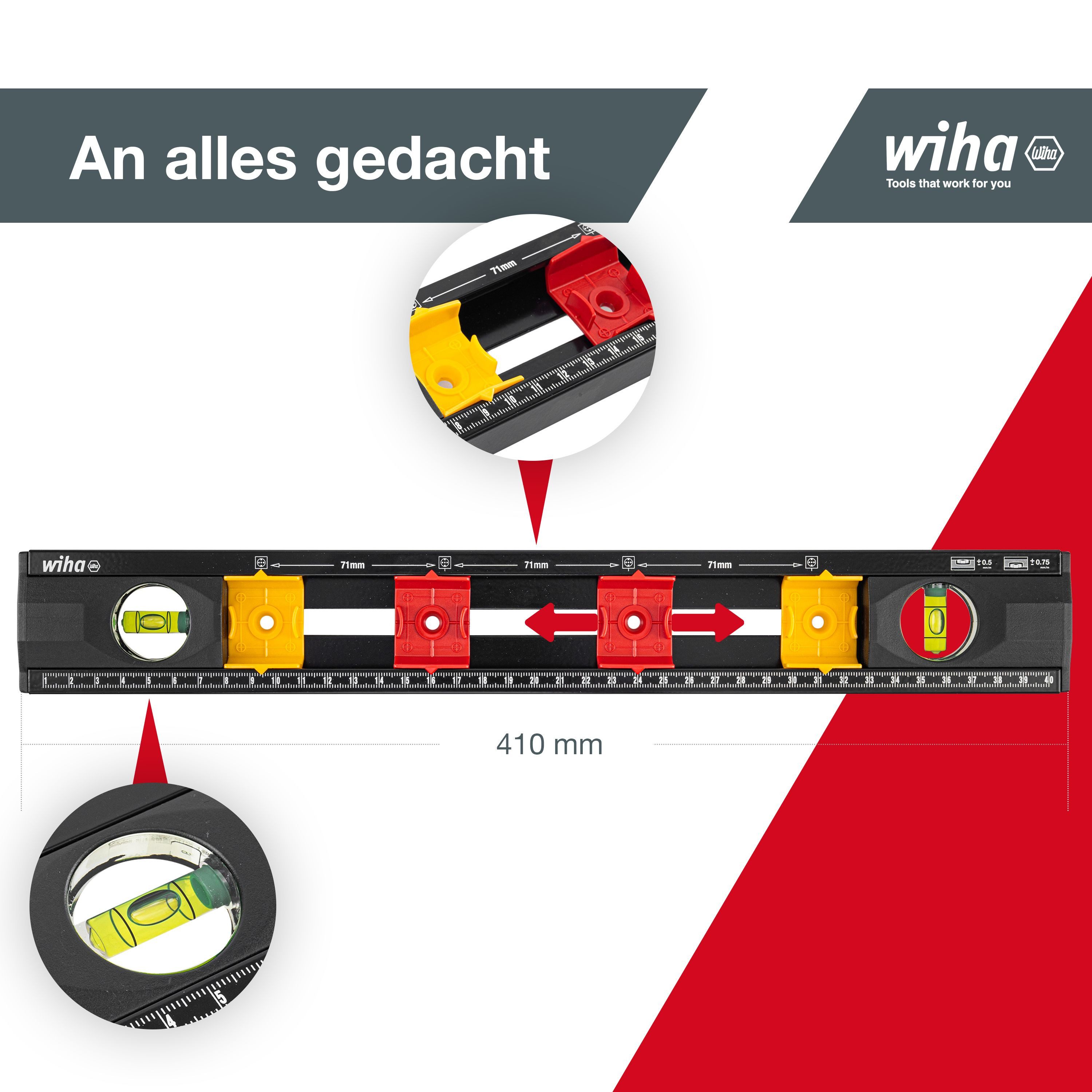 Wiha Wasserwaage (42074), (1 St), Profi, günstig online kaufen