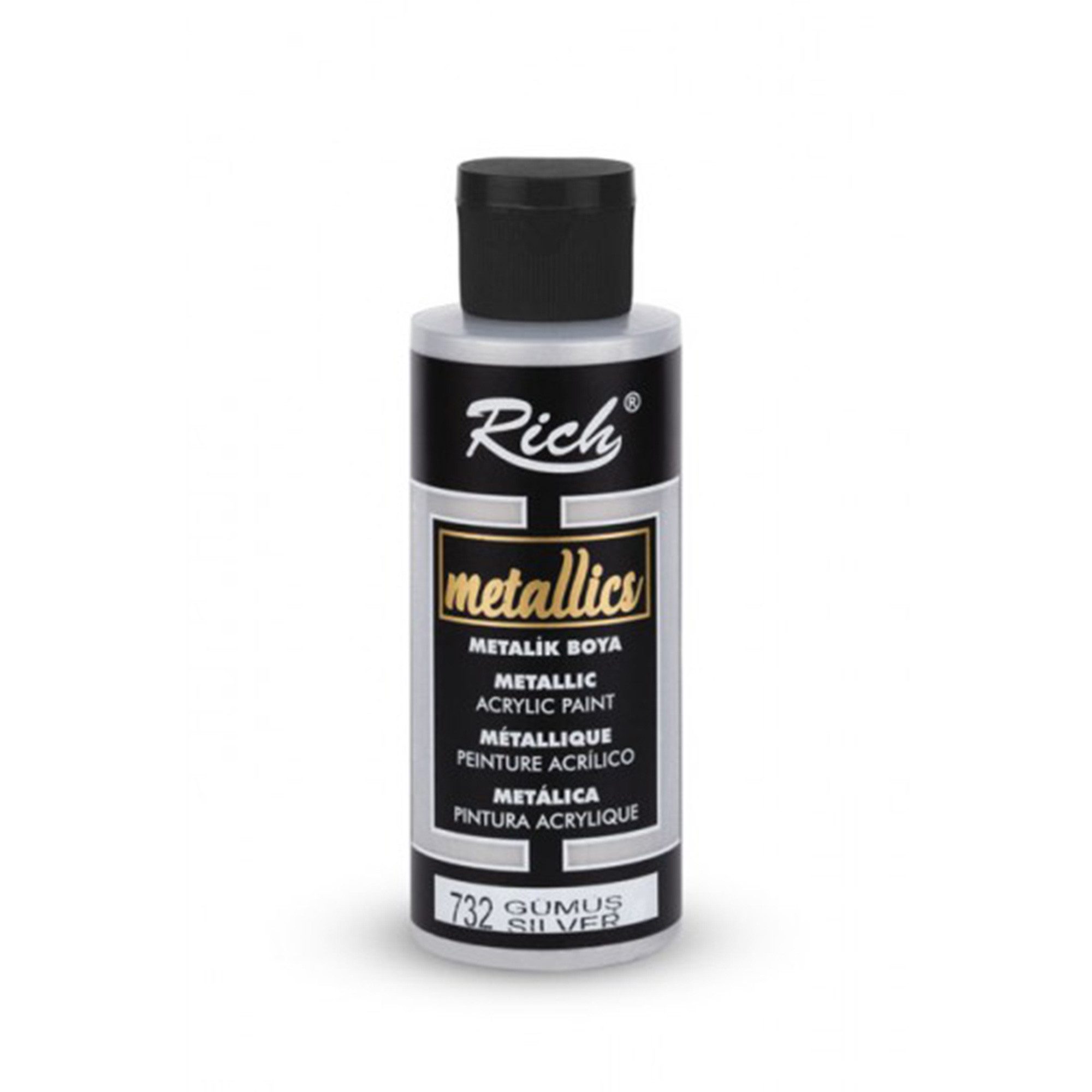 RICH Acrylfarbe Rich Metallics Effektfarbe Paint - 25/60/120/500 ml - Uber 10 Farben