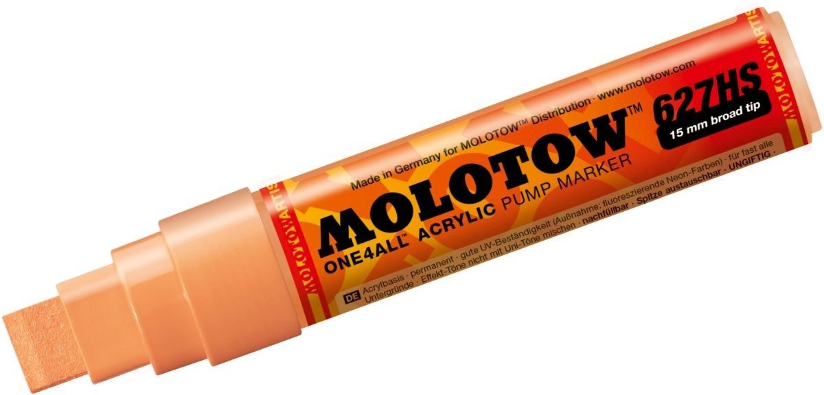 MOLOTOW Permanentmarker Permanentmarker One4All 627 HS nachfüllbar 15mm pfirsich pastell