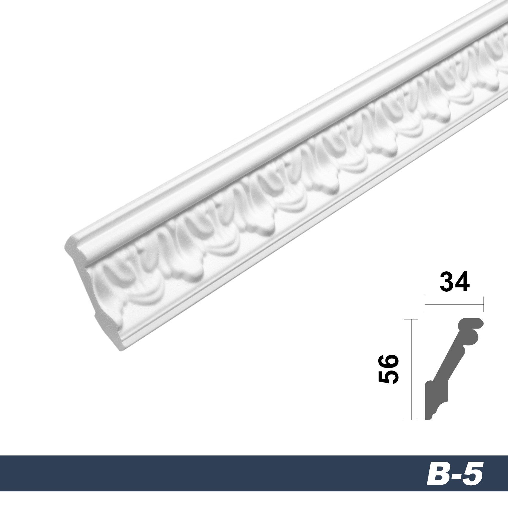 marbet design Stuckleiste B-05, 2 Meter, günstig online kaufen