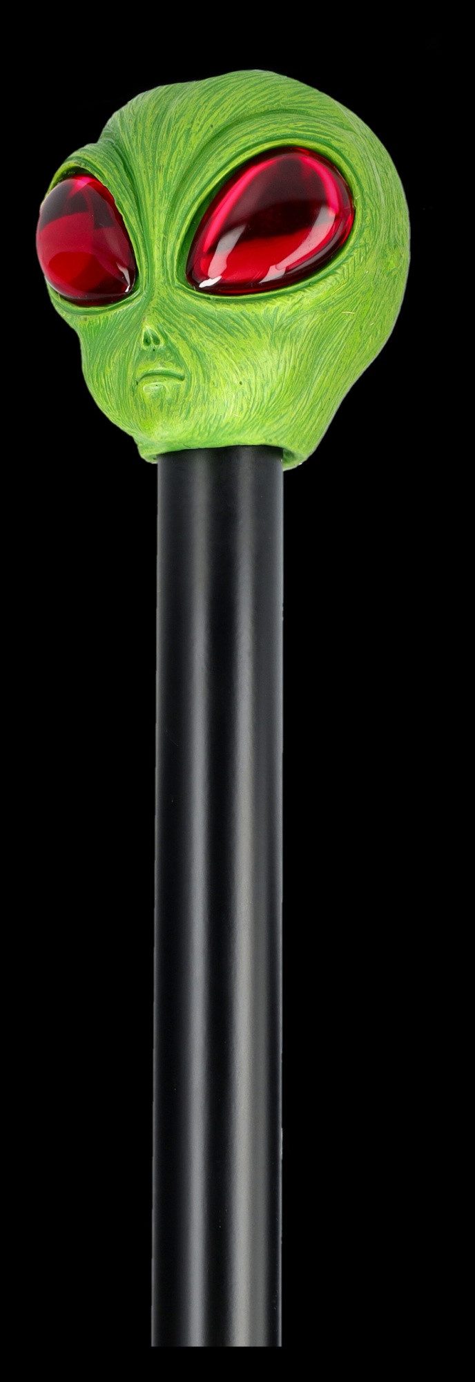 Figuren Shop GmbH Gehstock Spazierstock - Alien - Gehstock Accessoire Außerirderscher Alienkopf