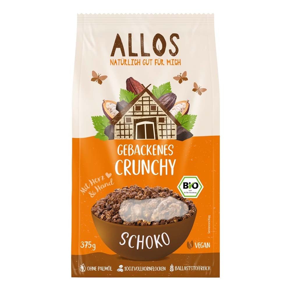 Allos Cerealien Gebackenes Crunchy - Schoko 375g