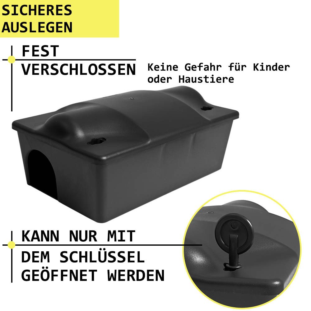 Thumbnail - Petigi Lebendfalle 1-30x Köderstation Multibox Nagerstation Köderbox Mäusebox Rattenbox