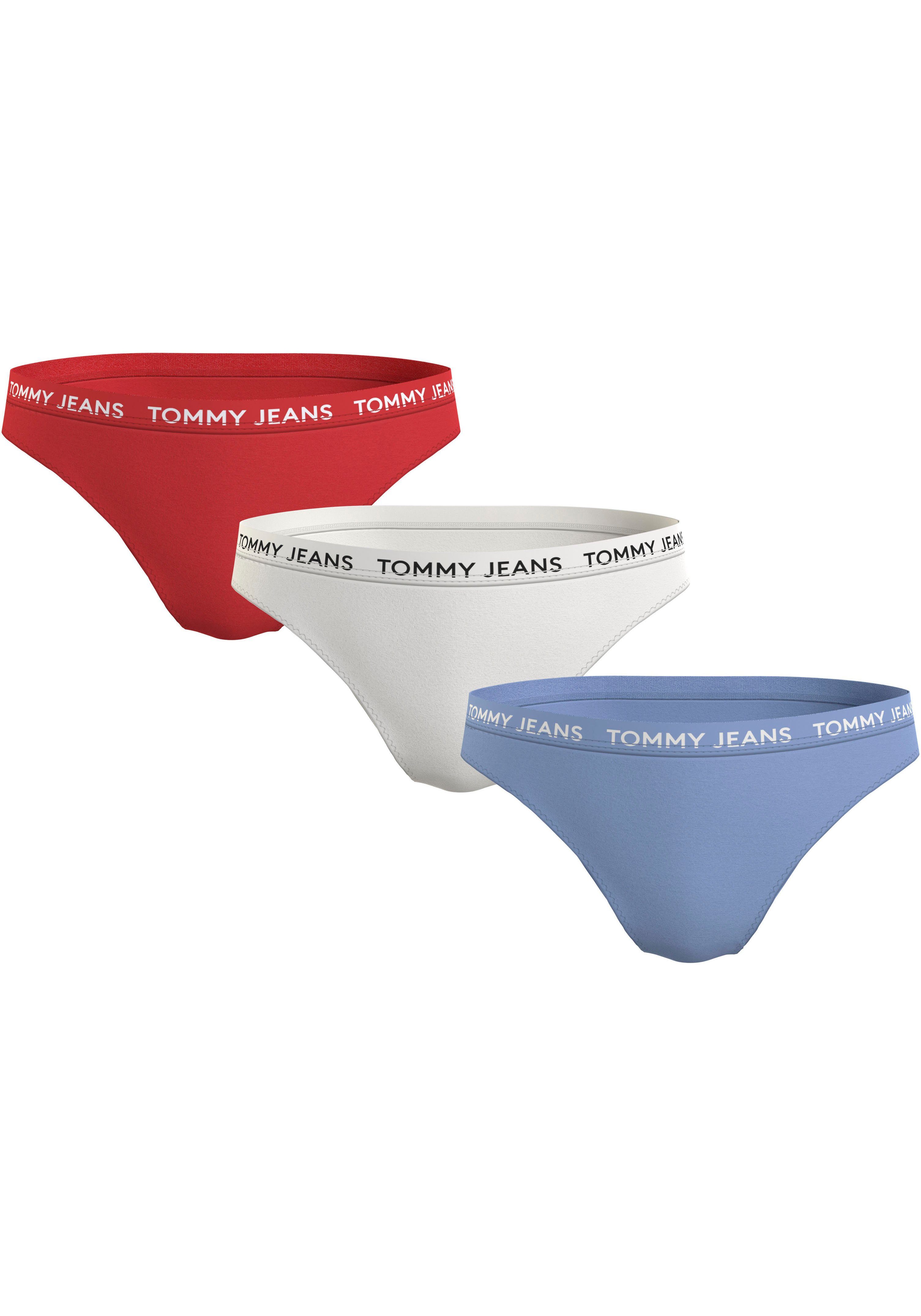 Tommy Hilfiger Underwear Bikinislip 3P CLASSIC BIKINI (Packung, 3-St., 3er) mit Tommy Jeans Logo-Elastikbund