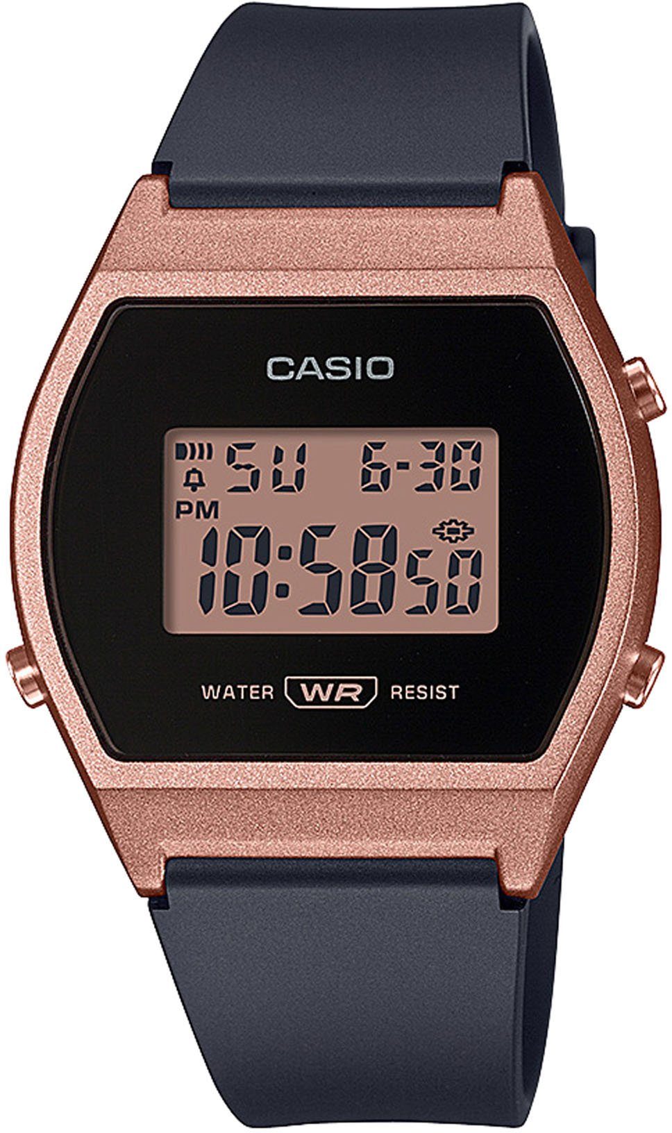 Casio Collection Chronograph LW-204-1AEF, Quarzuhr, Armbanduhr, Damenuhr, digital, Stoppfunktion