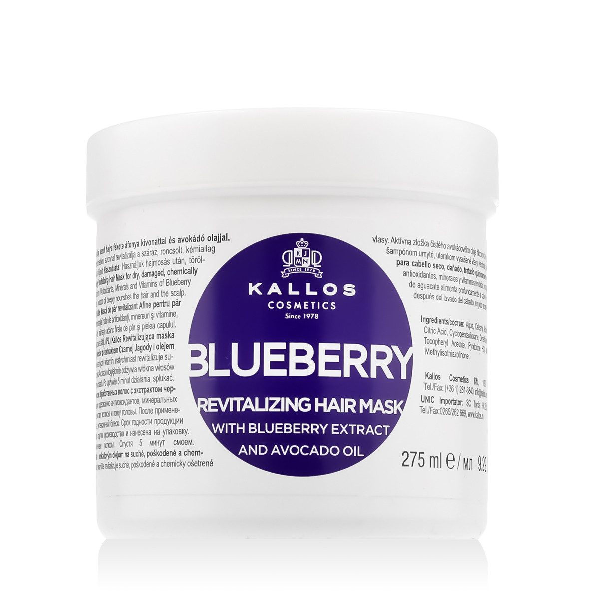 Kallos Cosmetics Haarmaske Blueberry