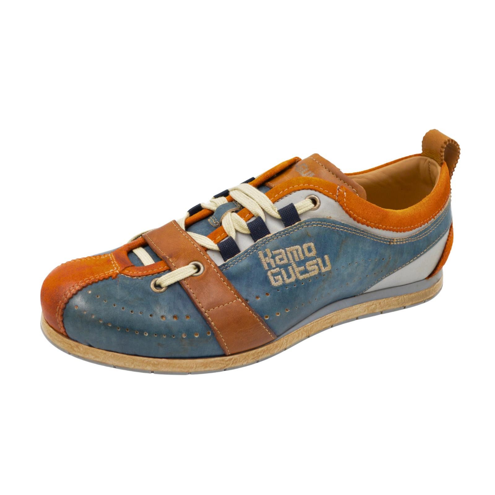 Kamo-Gutsu Kamo-Gutsu Arancio + Navy Herren Sneaker Sneaker Wechselfussbett