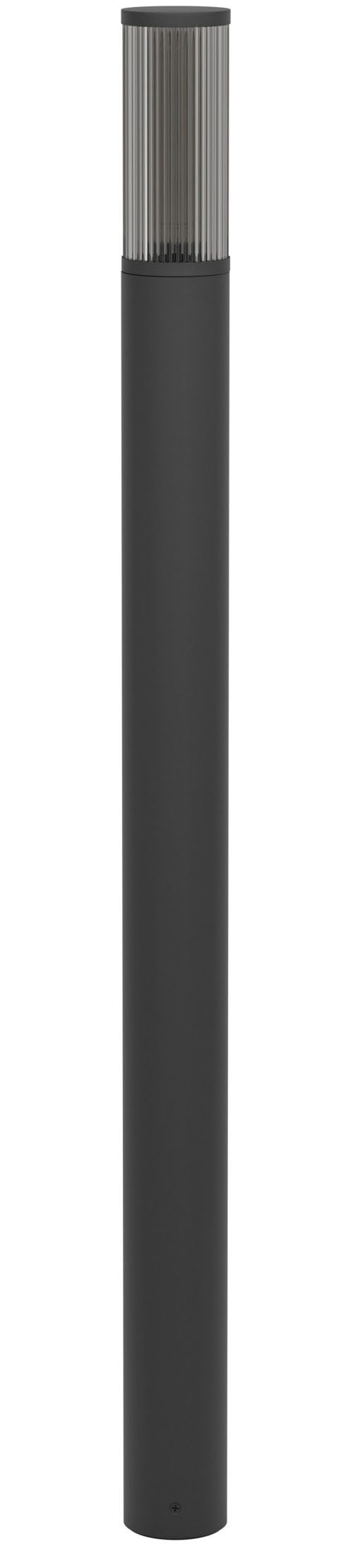 EGLO Stehlampe SALLE Stehlampe - Alu, Kunststoff - E27 - 1X15W - IP54, Ein-/Ausschalter, ohne Leuchtmittel, Außenstehlampe, Wegeleuchte, Außen-Stehleuchte, H110 x Ø7,5 cm