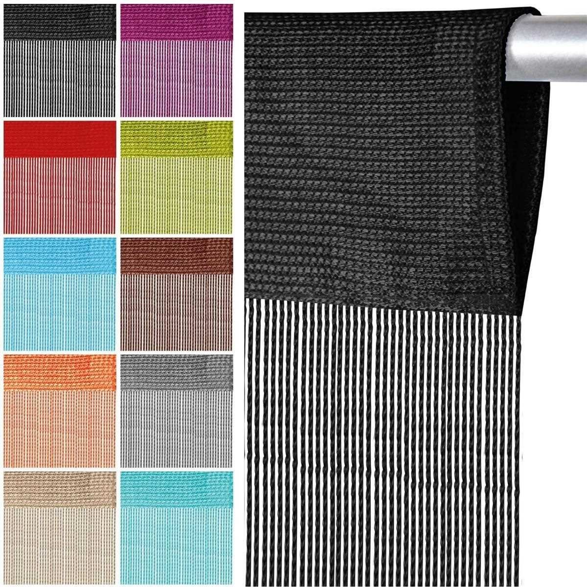 Arsvita Fadenvorhang "Prince" (1 St), Stangendurchzug, abdunkelnd, 100% Mikrofaser, hochwertig, individuell kürzbar, bei 30°C waschbar – Bild 4 von 5