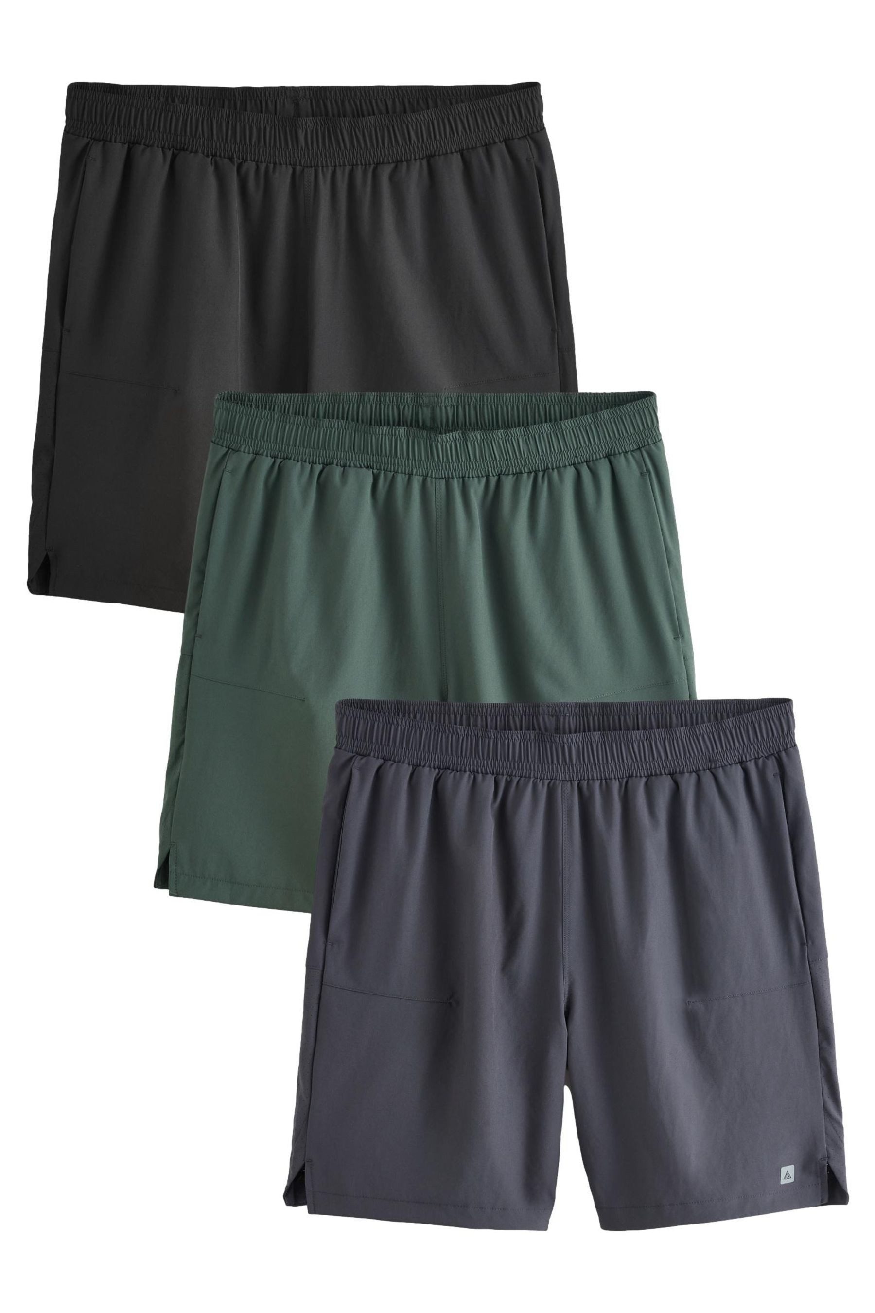 Funktionsshorts 3er-Pack Active Gym Sport-Shirts, 7 Zoll