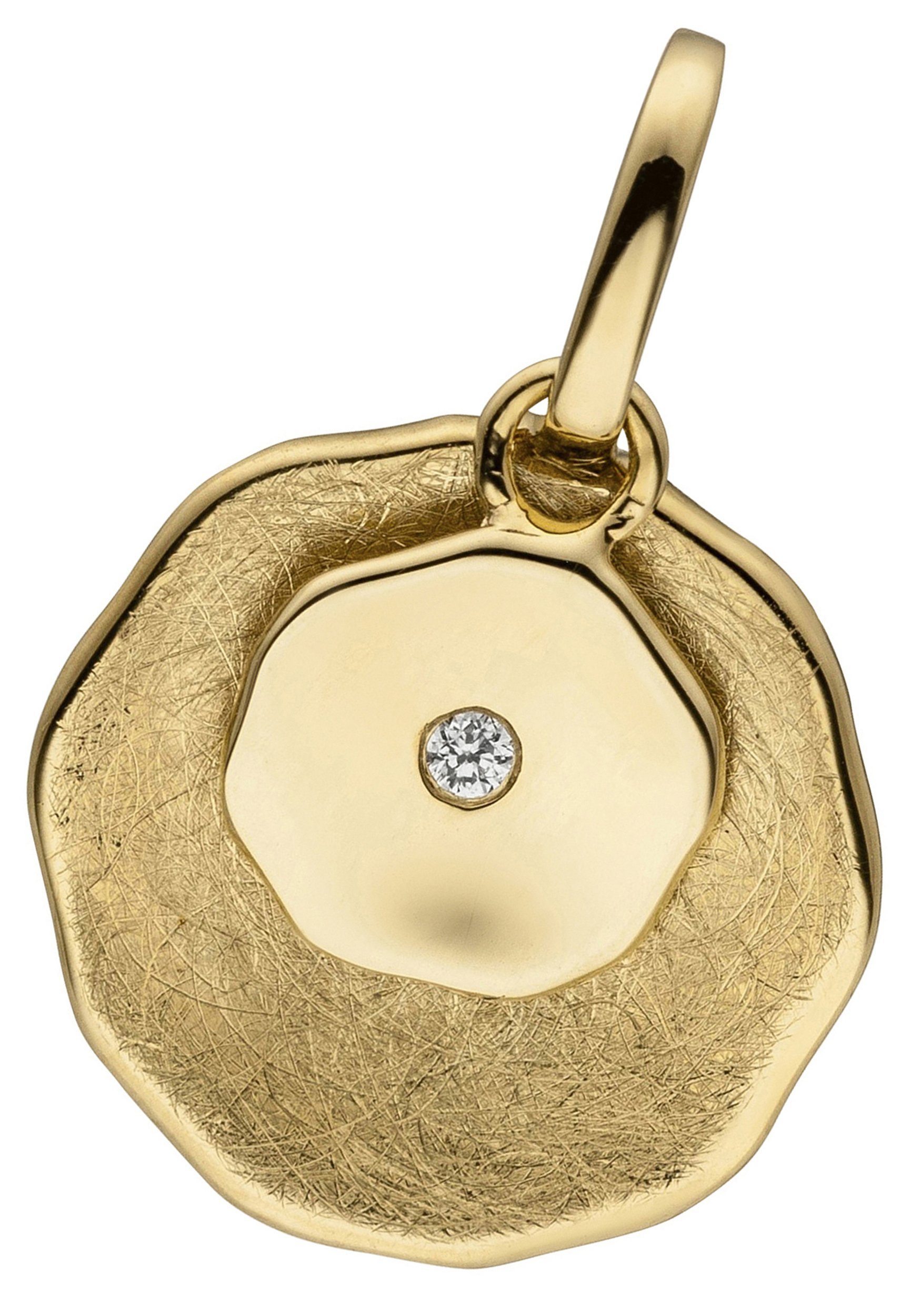 Kettenanhänger Anhänger rund eismatt 18 mm
