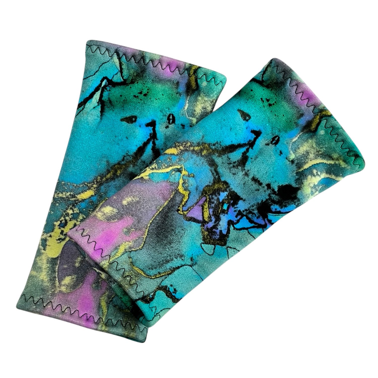 Britta Meier Armstulpen Pulswärmer Alpen-Fleece mit wunderschönen Motiven Pulswärmer in leichter, kuscheliger Qualität