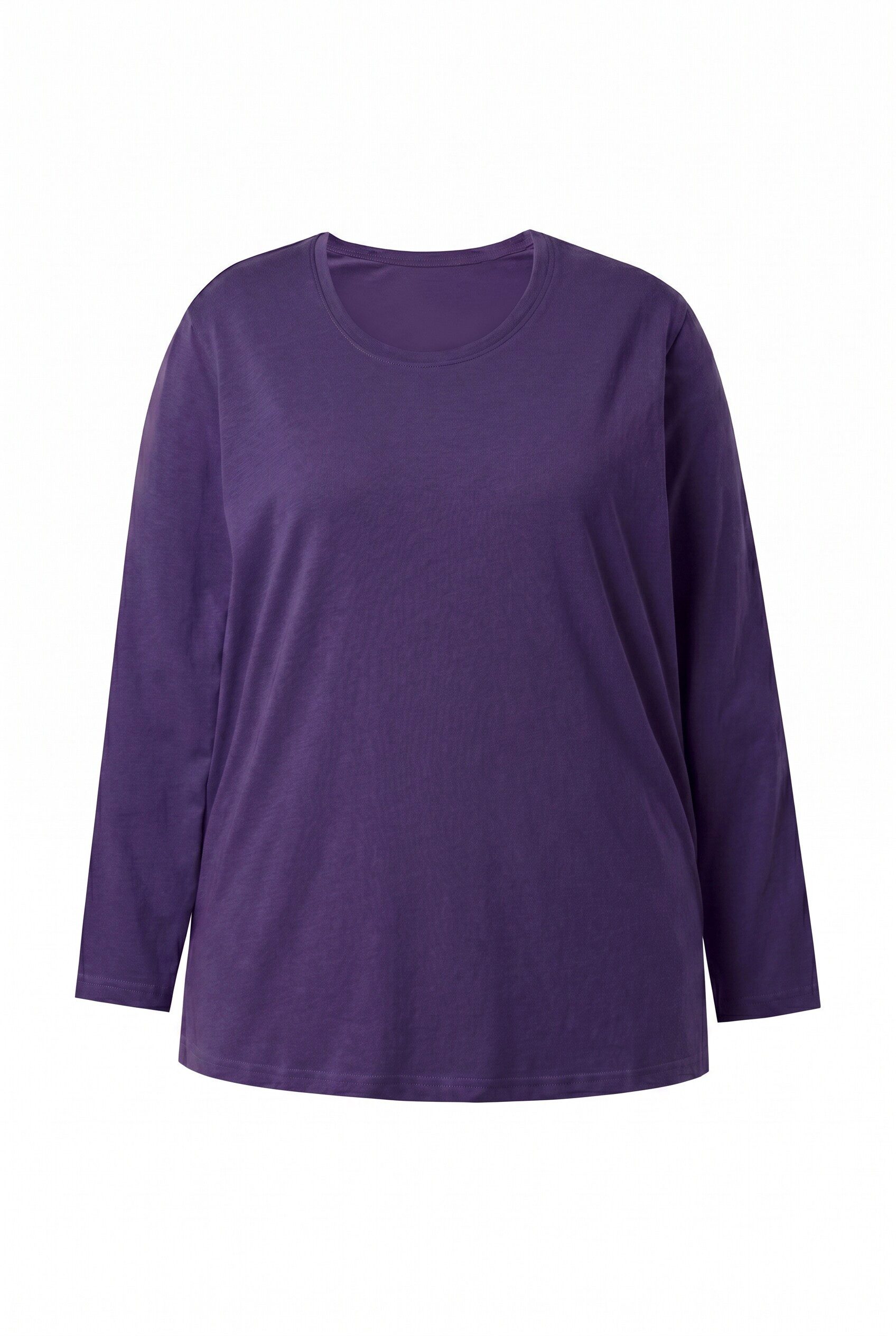Ulla Popken T-Shirt Shirt Relaxed Rundhalsausschnitt Langarm – Bild 2 von 4