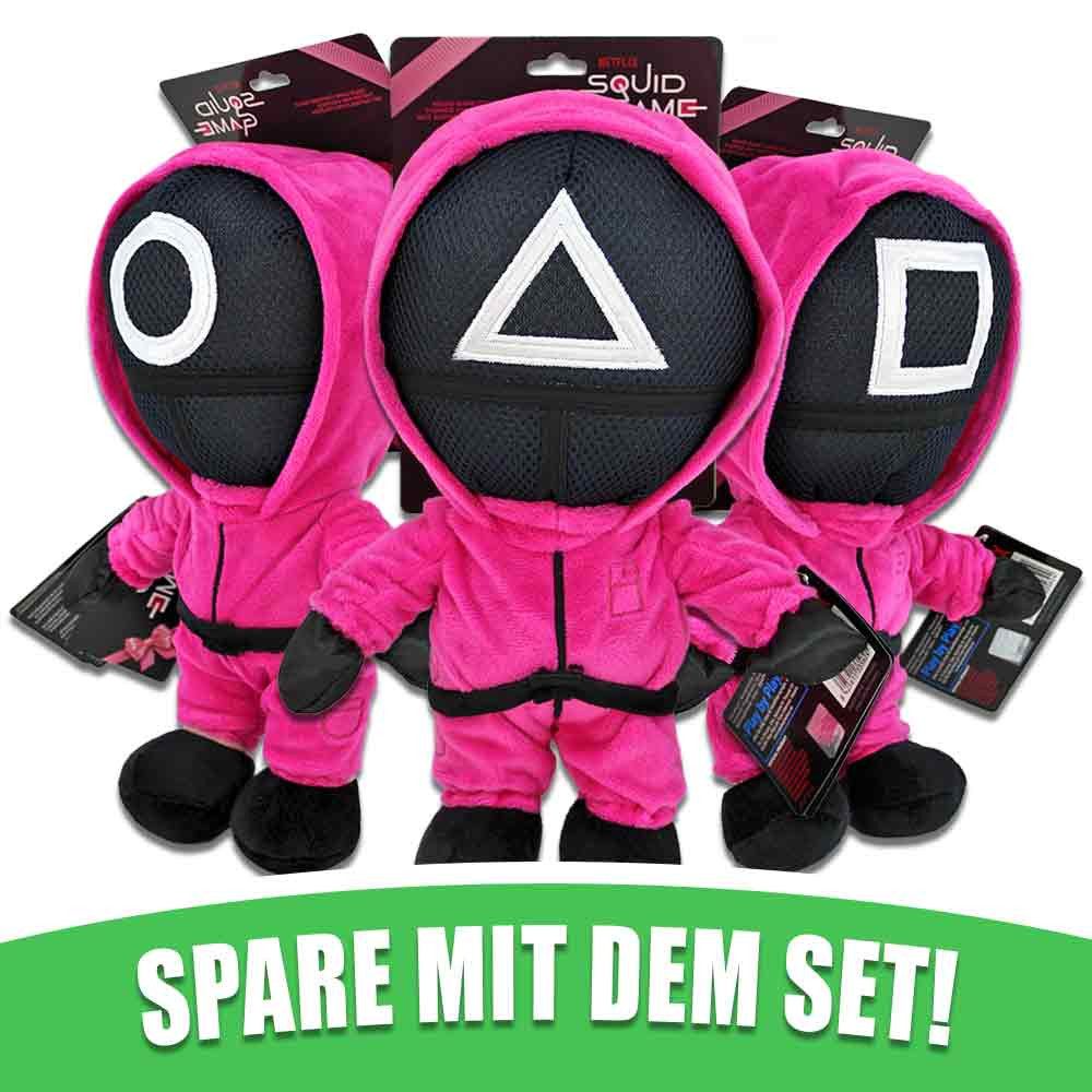 Play by Play Kuscheltier Squid Game Wärter Plüschtier - ca. 28 cm (3-St)