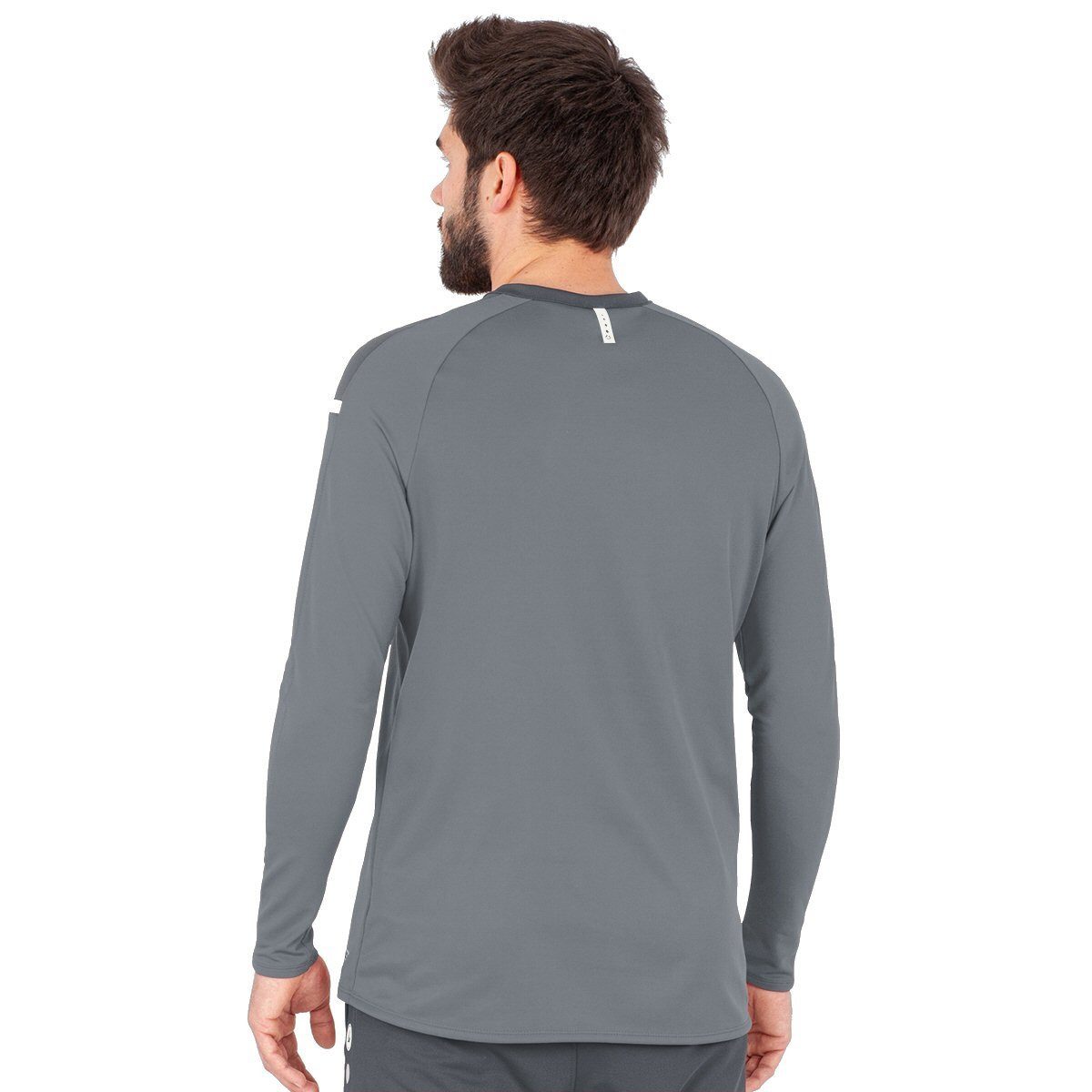 Jako Langarmshirt Sweat Champ 2.0 (100% Polyester) grau Herren