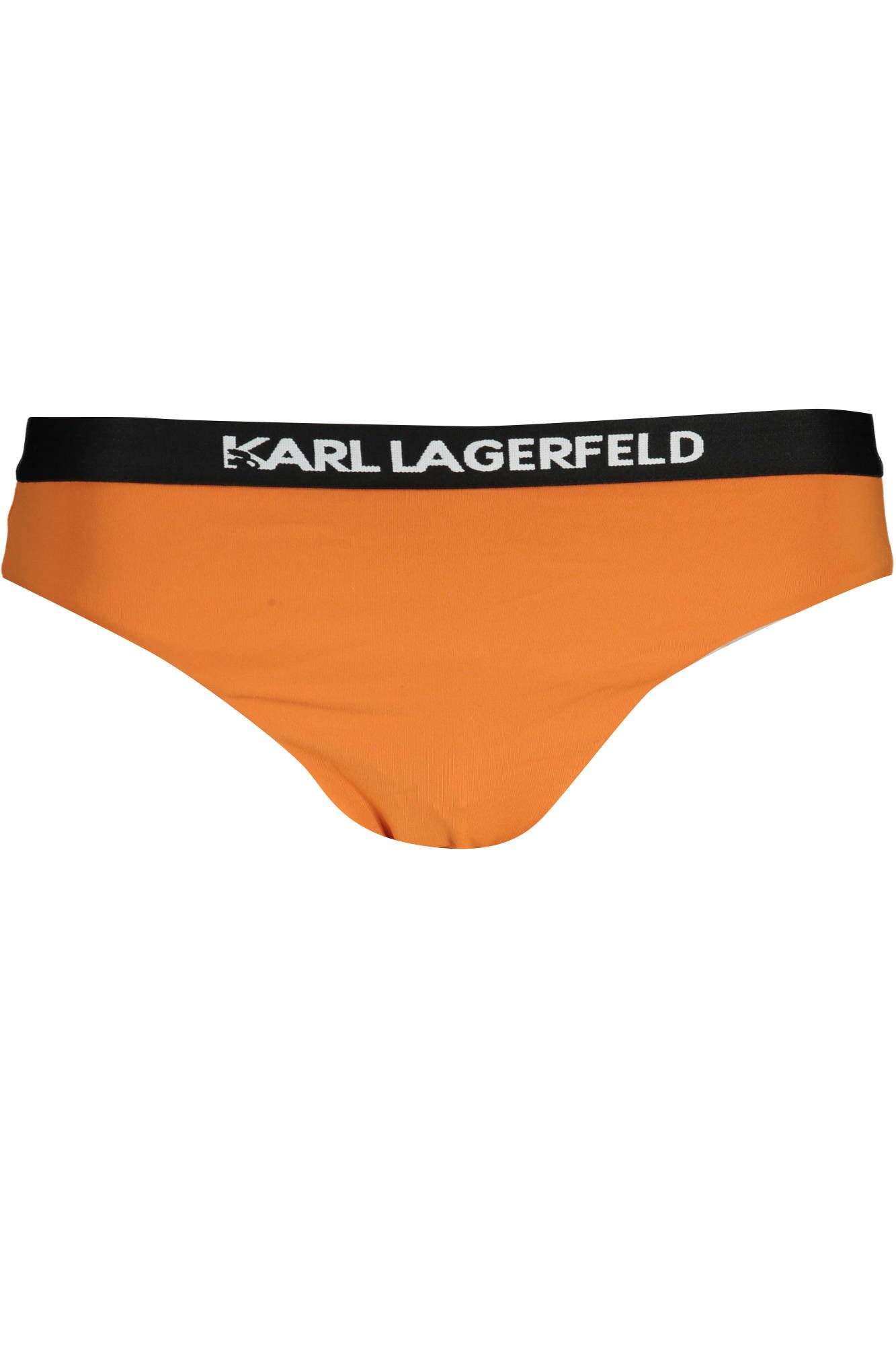 KARL LAGERFELD Badeanzug Elegante orange Damen-Badehose mit Kontrastdetails und Innenfutter