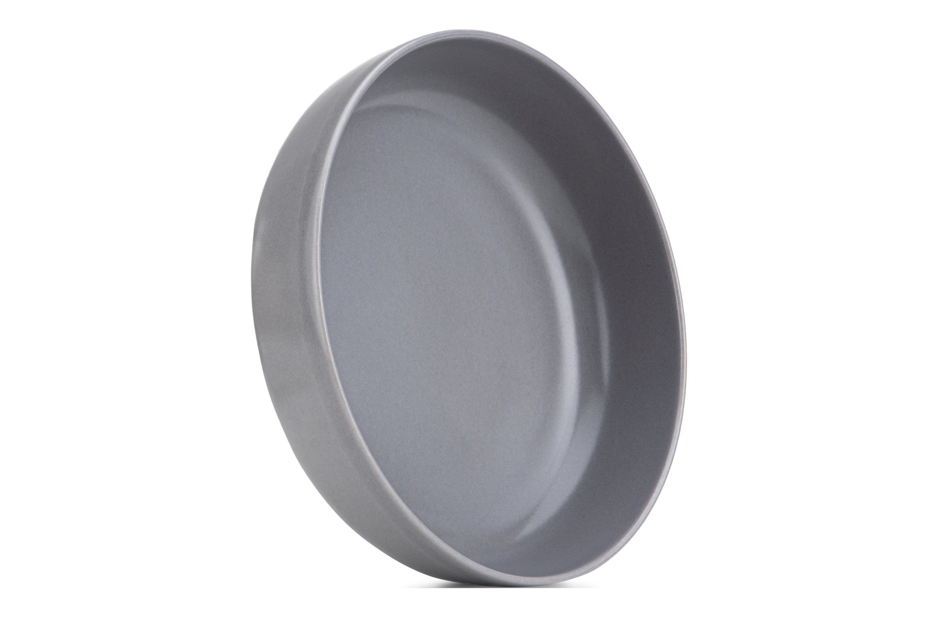 KONSIMO® Teller-Set VICTO Tafelservice hergestellt in der EU (6-tlg), 6 Personen, Steingut, spülmaschinengeeignet, mikrowellengeeignet, 6x Suppenteller