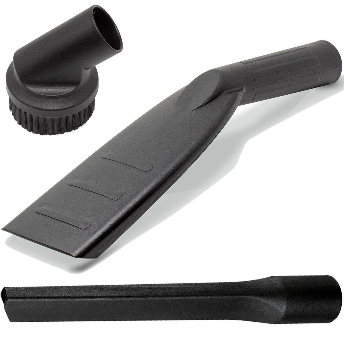 FixedByU Staubsaugerdüsen-Set Fugendüse mit Autodüse Polsterdüse und Staubsaugerpinsel 35mm, Zubehör für 35mm Staubsaugerrohre