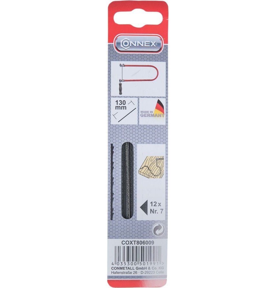 Connex Handsäge Connex Laubsägeblatt Taifun für Holz Größe 7 – 12