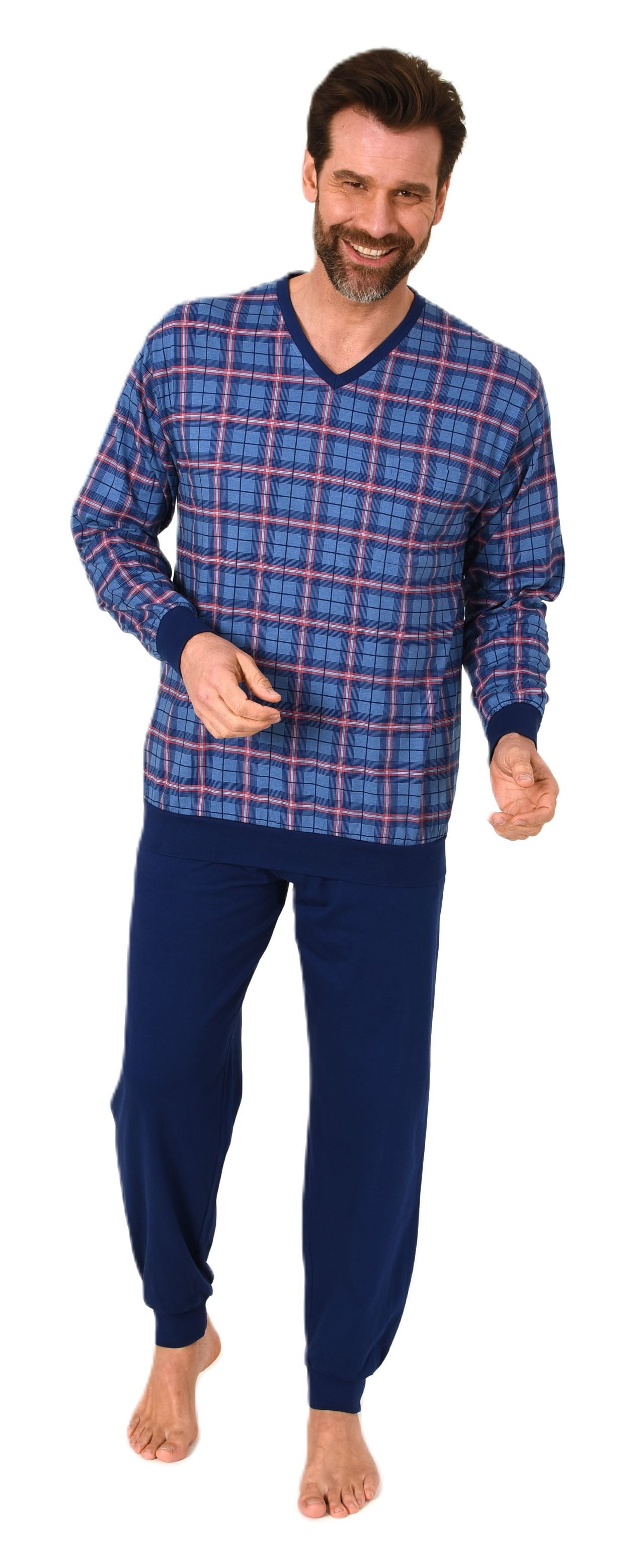 Normann Pyjama Normann Herren Langarm Schlafanzug günstig online kaufen