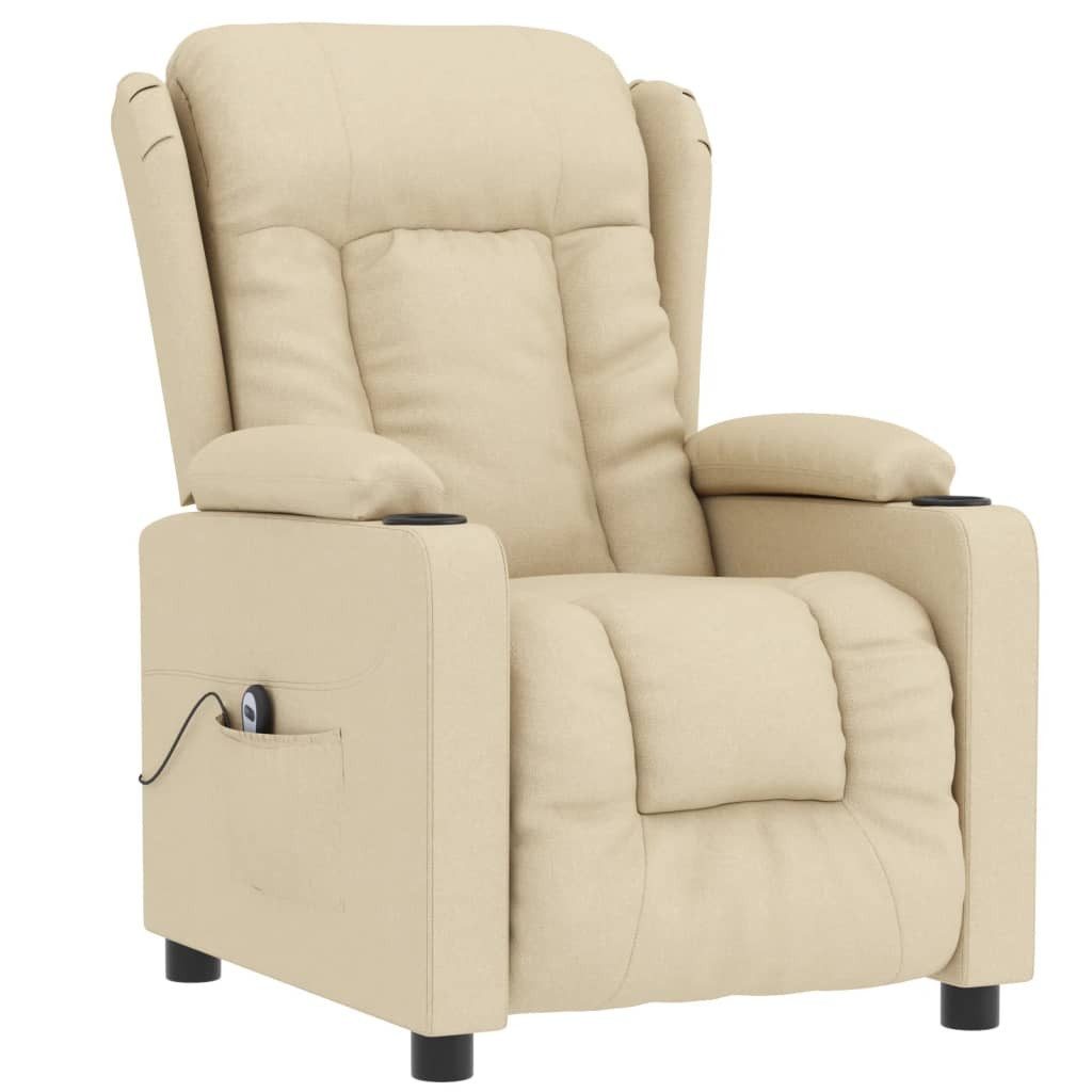 vidaXL Sessel Relaxsessel Elektrisch Creme Stoff günstig online kaufen