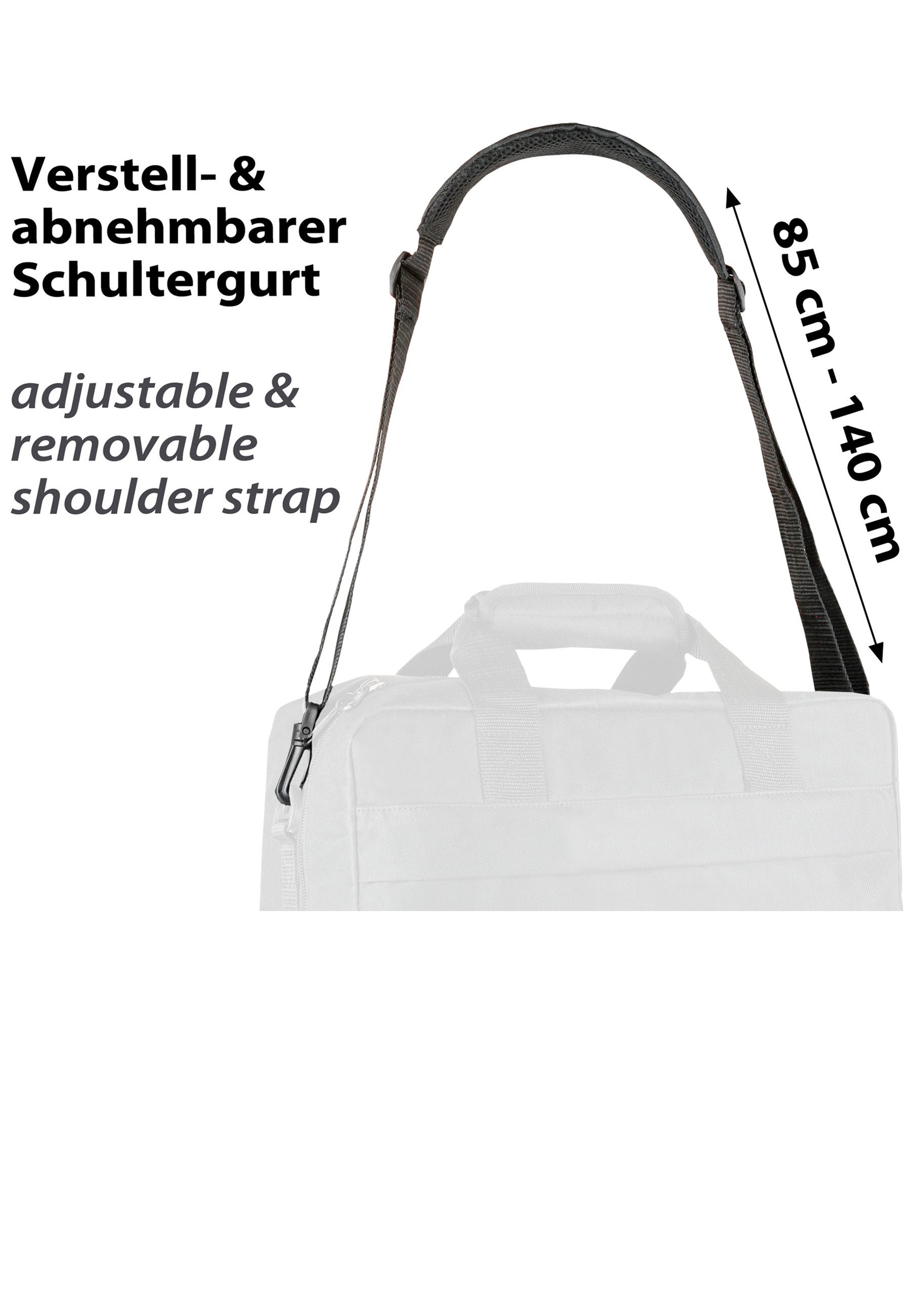 EveryDay Safari Schulterriemen Ersatz-Schultergurt, verstellbar 85-140 cm, gepolstert, Universal – Bild 4 von 4
