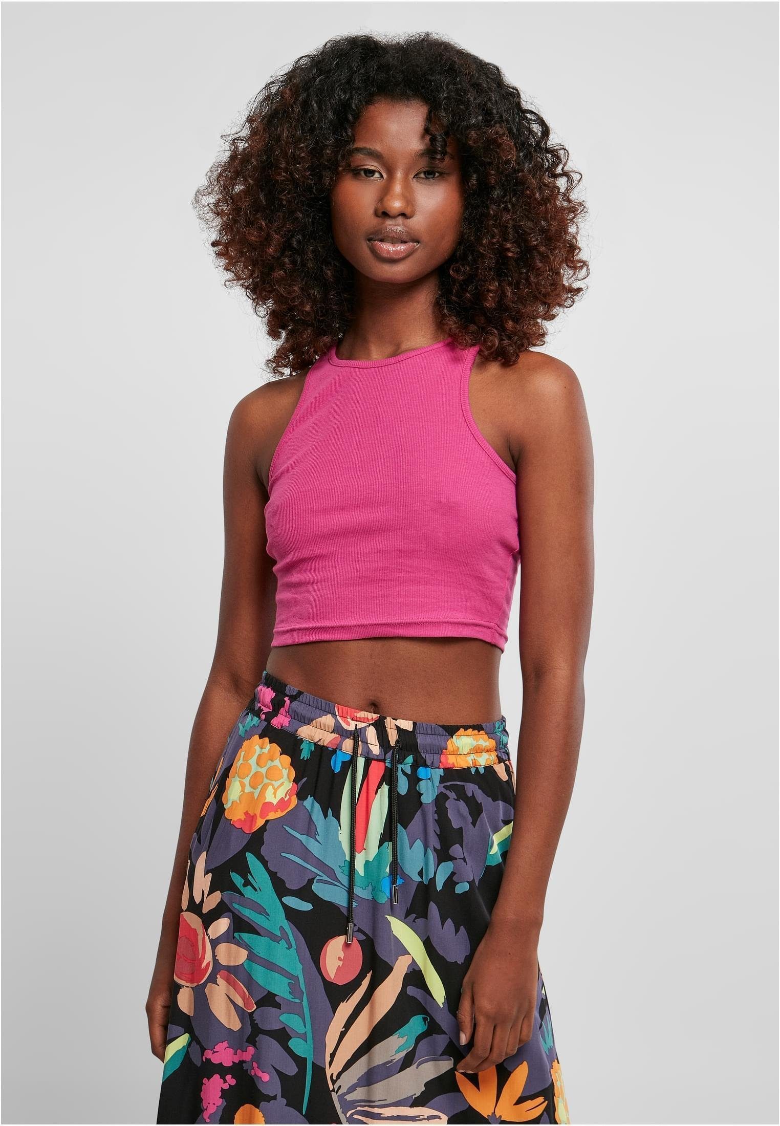 URBAN CLASSICS Tanktop Damen Cropped Rib Top