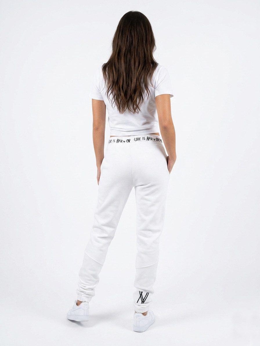 ENVYME Jogger Pants Jogginghose Sweatpants „Love Is War" Vintage Used-Look
