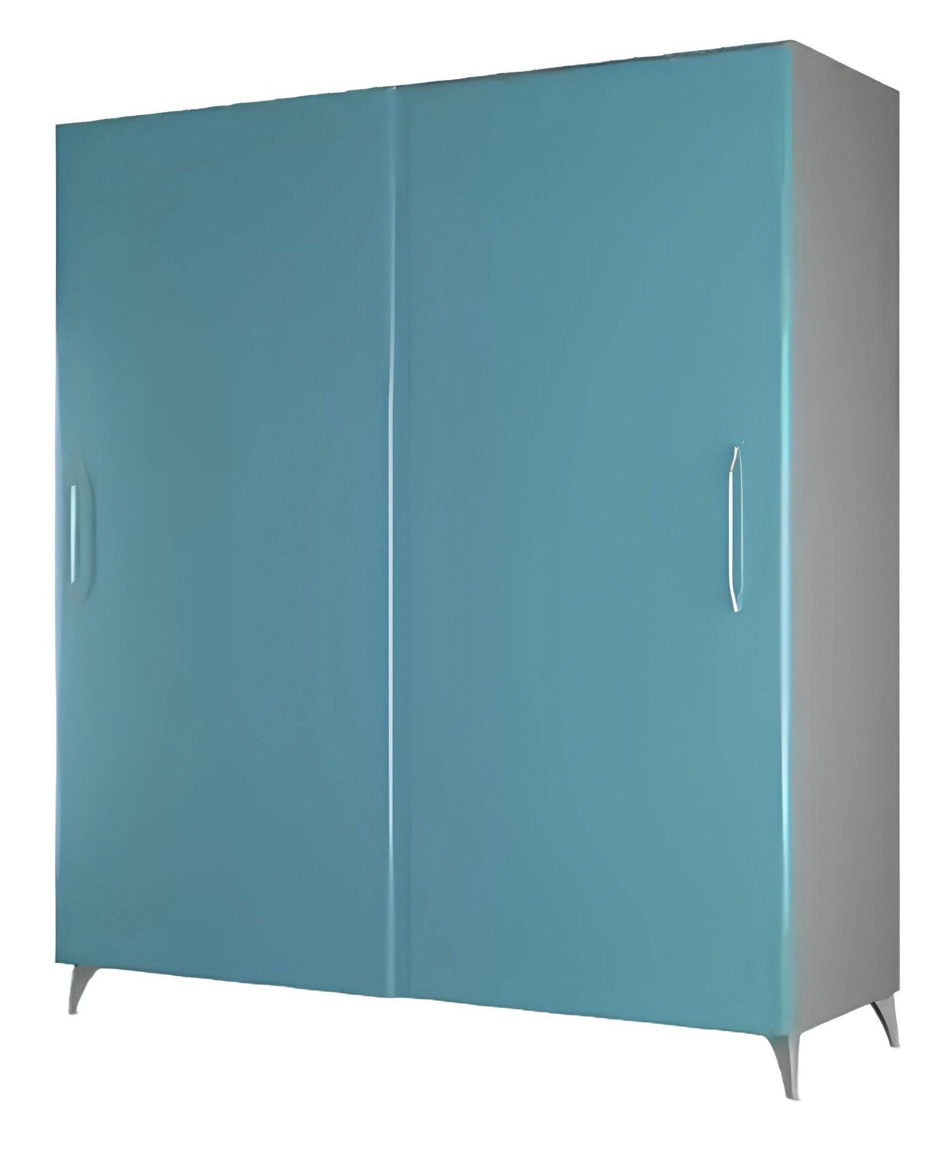 Xlmoebel Kleiderschrank Moderner blauer Kleiderschrank mit elegantem Design und Stauraum (1-St., Kleiderschrank) Hergestellt in Europa