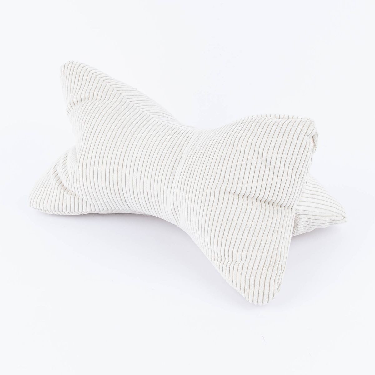 Magma Heimtex Dekokissen Magma Leseknochen Nackenkissen Cord cremeweiß 42x22cm