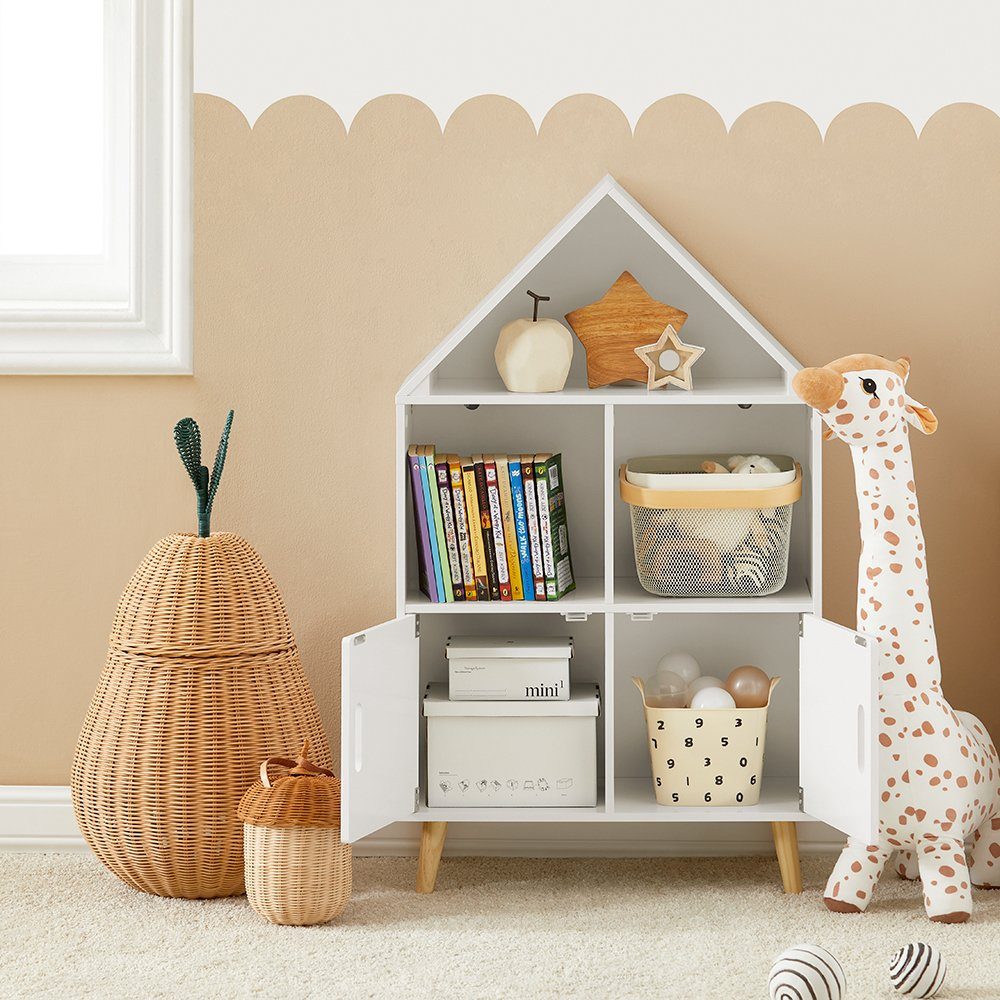 SoBuy Kinderregal KMB58, mit Haus-Design Bücherregal günstig online kaufen
