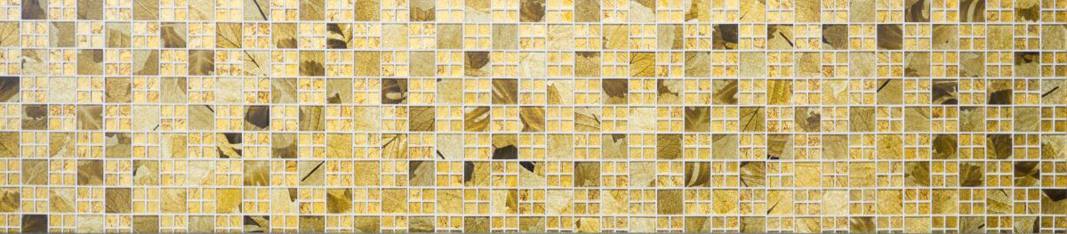 Mosani Mosaikfliesen Glasmosaik Crystal / glänzend 10 gold Mosaikfliesen Matten
