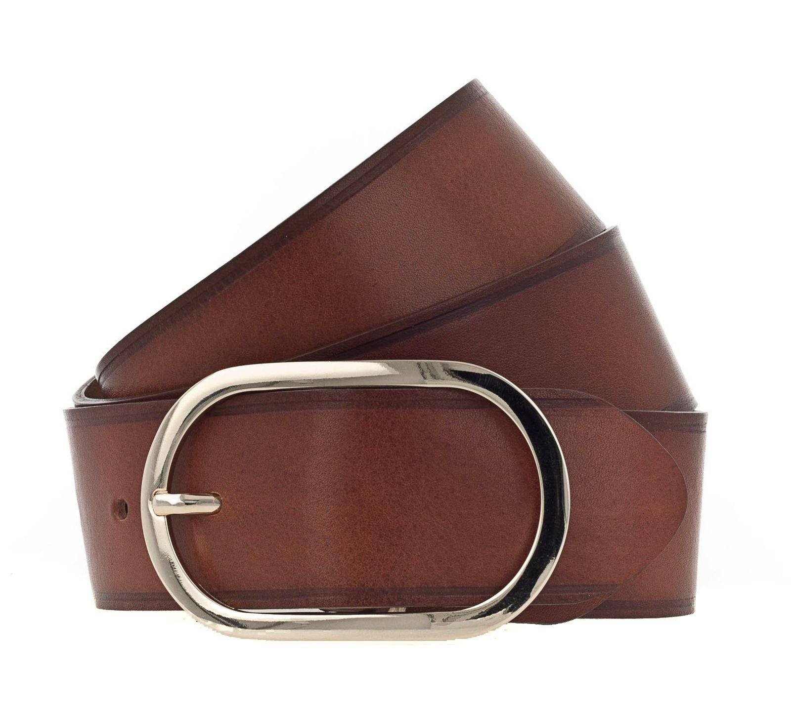 b.belt Ledergürtel Lorena Gold Ledergürtel aus echtem Leder