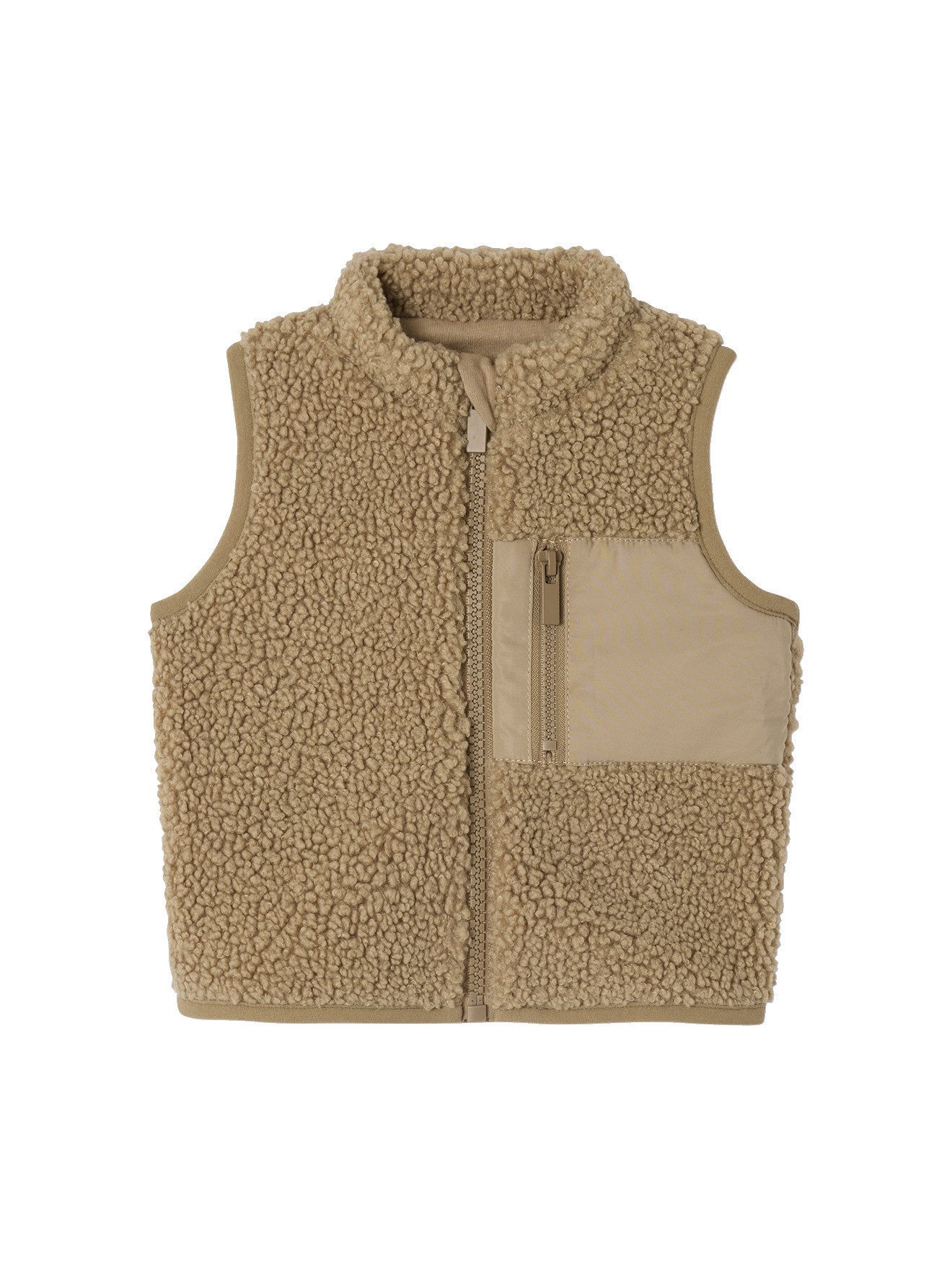 vertbaudet Strickjacke Baby Weste aus Teddyfleece