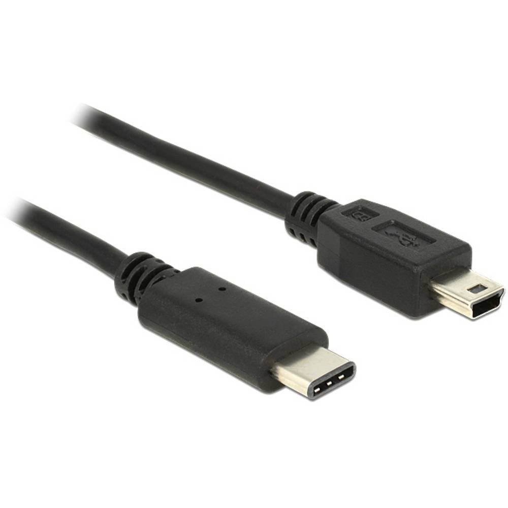 Delock 0.5m, USB2.0-C/USB2 Mini-B USB Электропровод 0.5 m USB-Kabel