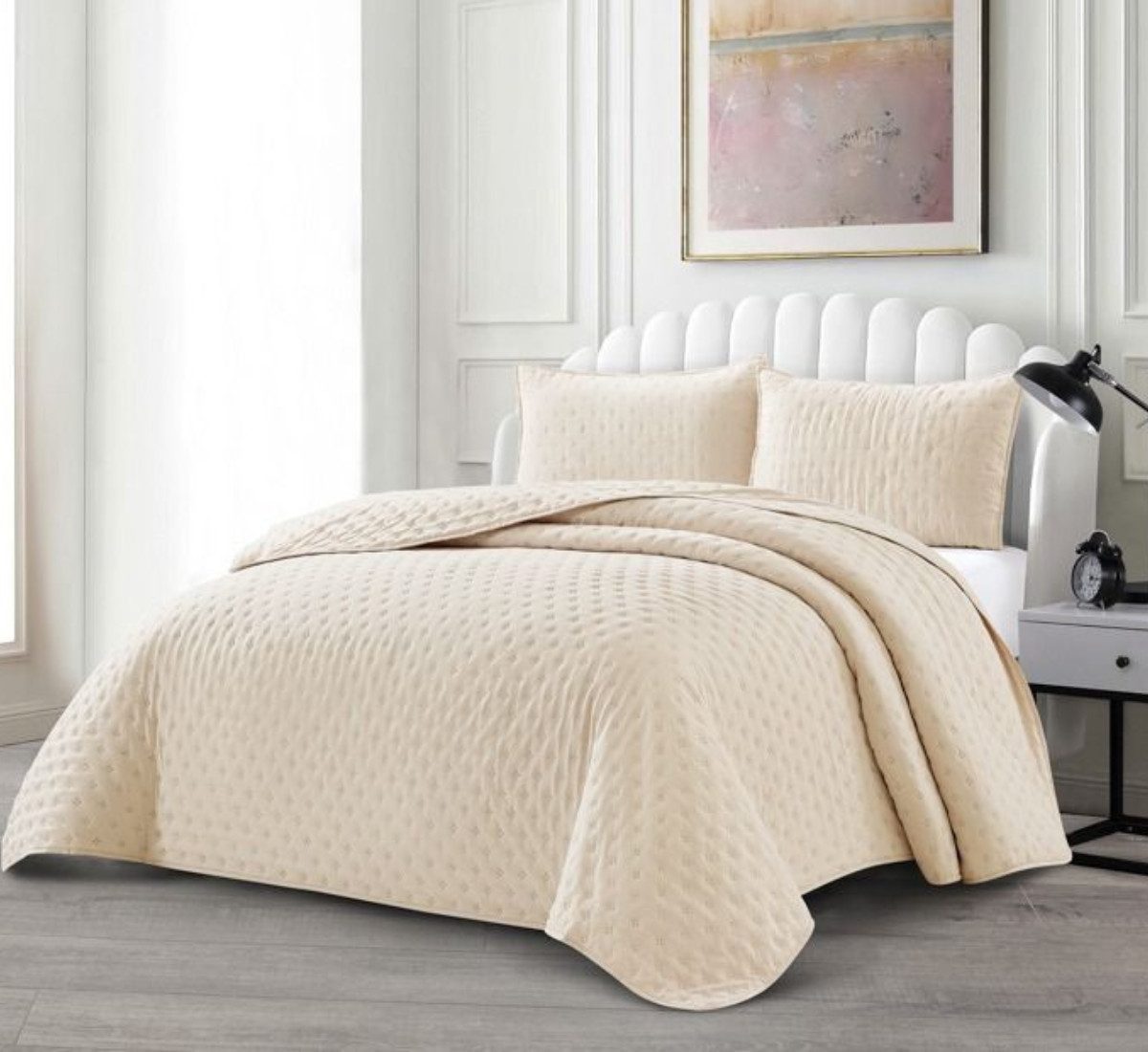 alesvelt Tagesdecke Set Efsun Überwurf Decke 3-Teilig 240x250 cm,atmungsakt günstig online kaufen