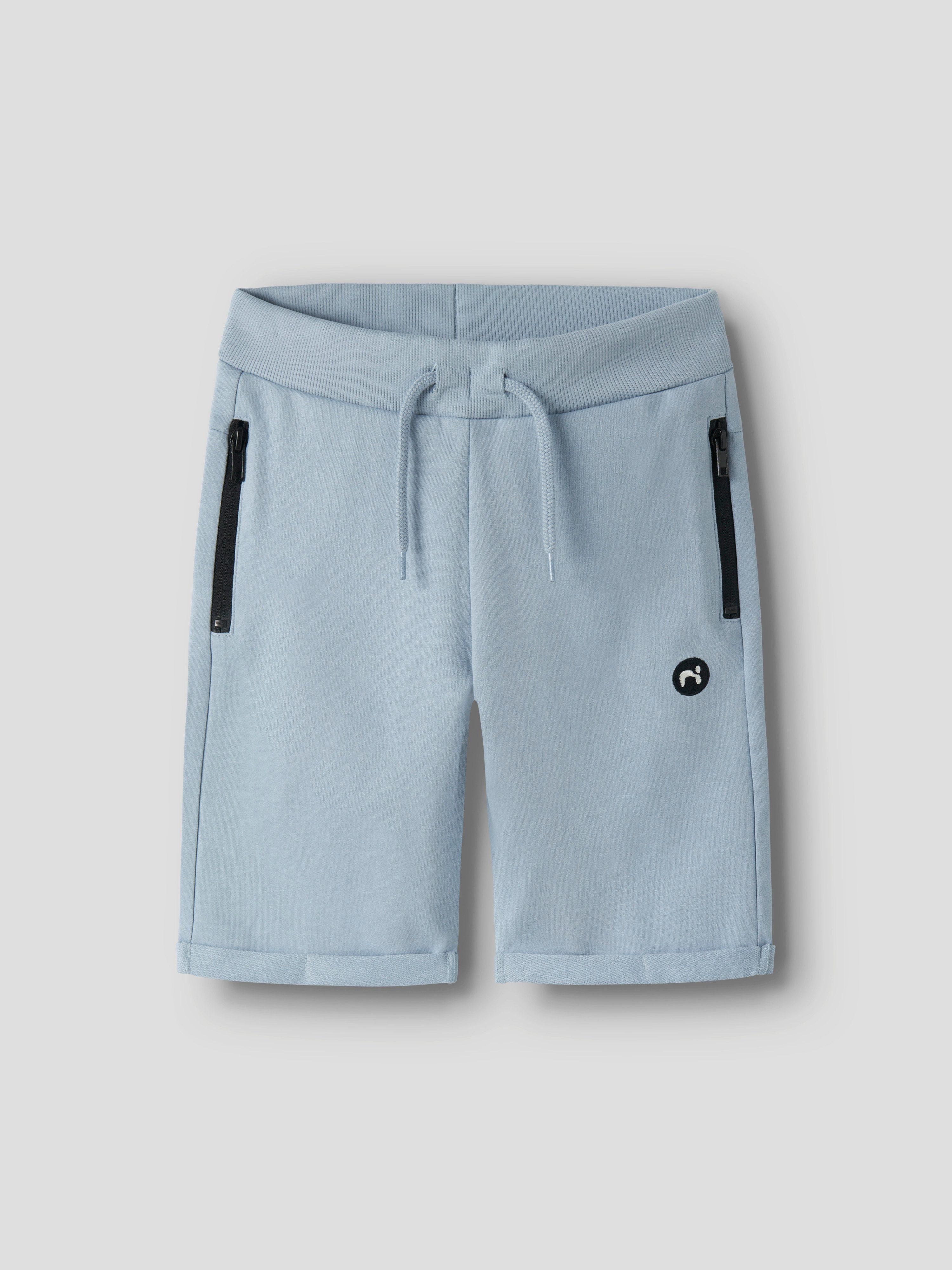 Name It Sweatshorts NKMVIMO SWE SHORTS BRU NOOS Baumwollmischung, Umschlagsaum, Reißverschlusstaschen