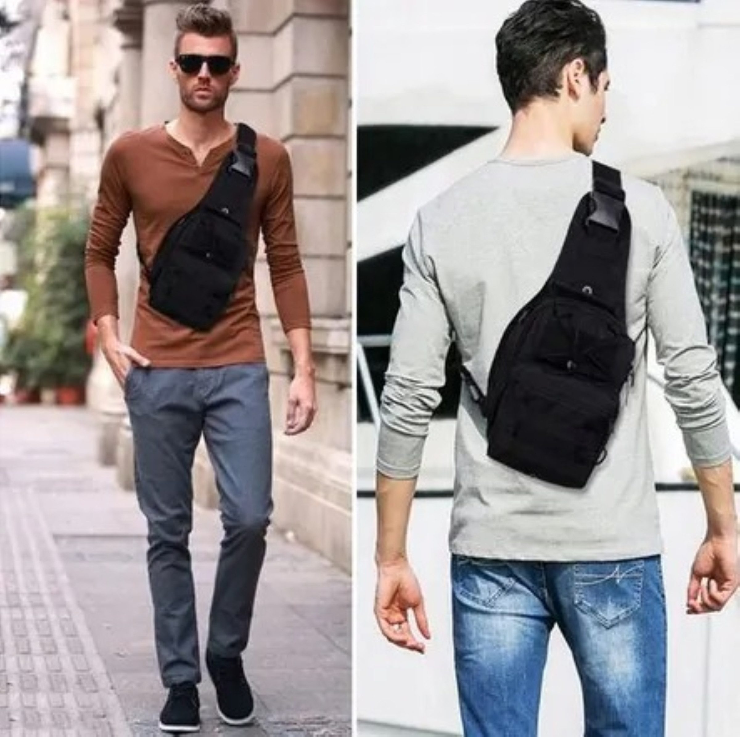 Foxter Umhängetasche Umhängetasche Militär Ein-Schulter Rucksack Tasche XXL MOLLE FOXTER (Militärischer Rucksack mit verstellbarem Schultergurt für Outdoor, Mil – Bild 4 von 4