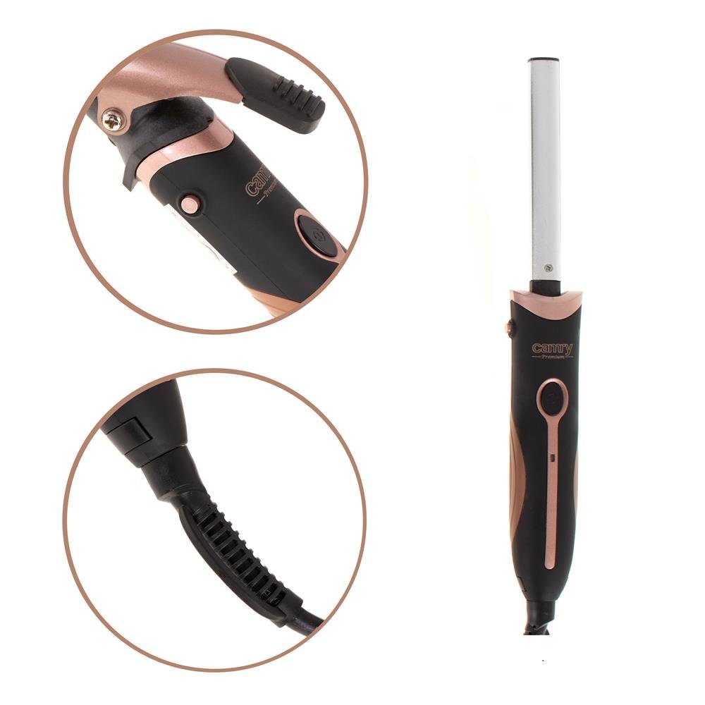 Camry Haarstyling-Set CR 2024 5-in-1 Haarstyling Set, Lockenwickler, Haarglätter, Bürste, abnehmbare Aufsätze, braun