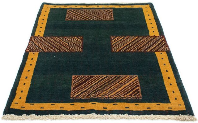 Wollteppich »Loribaft Teppich handgeknüpft grün«, morgenland, rechteckig, Höhe 18 mm, handgeknüpft-Otto