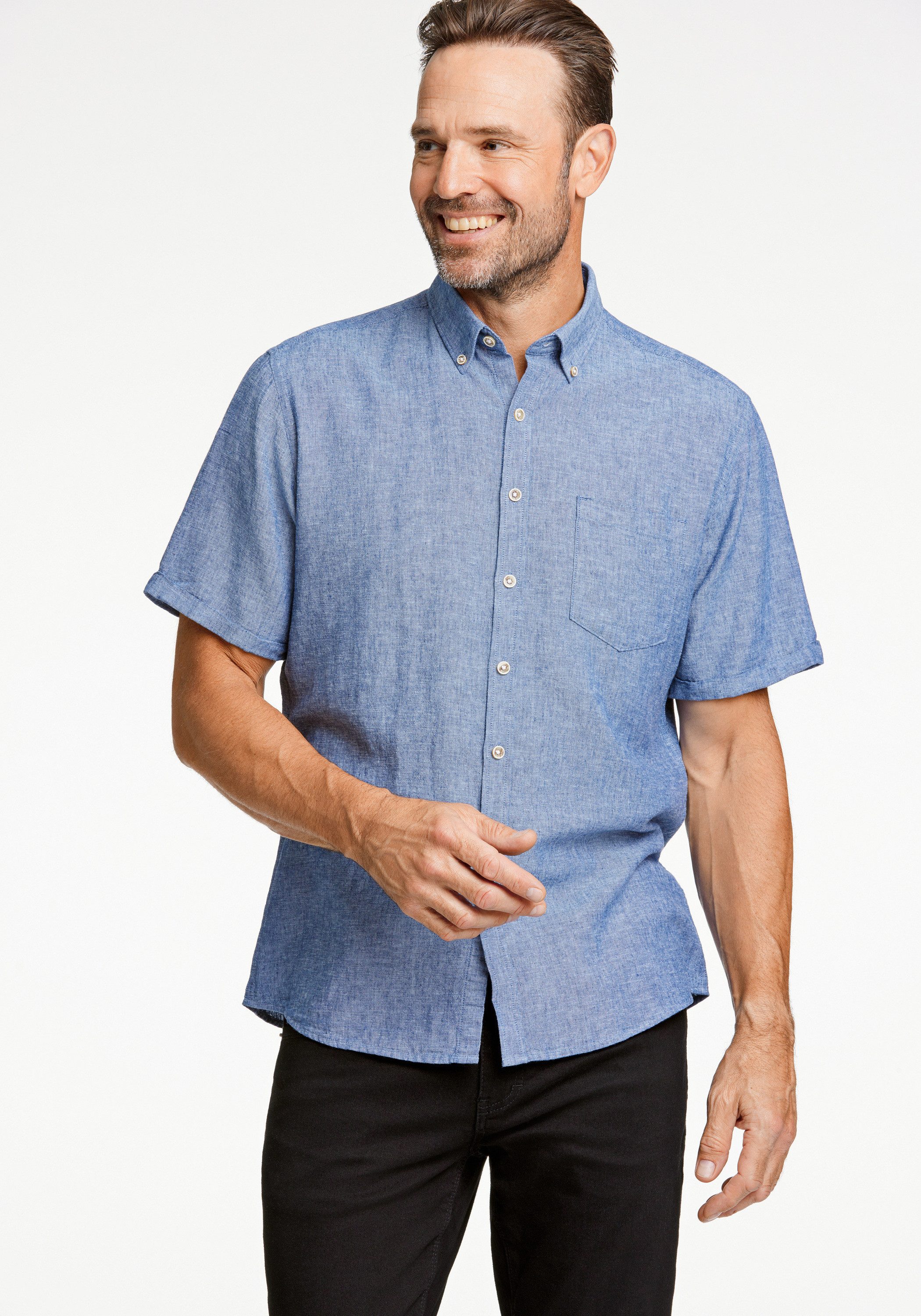 JACK’S Leinenhemd Leinenhemd (Kurzarm) Regular Fit