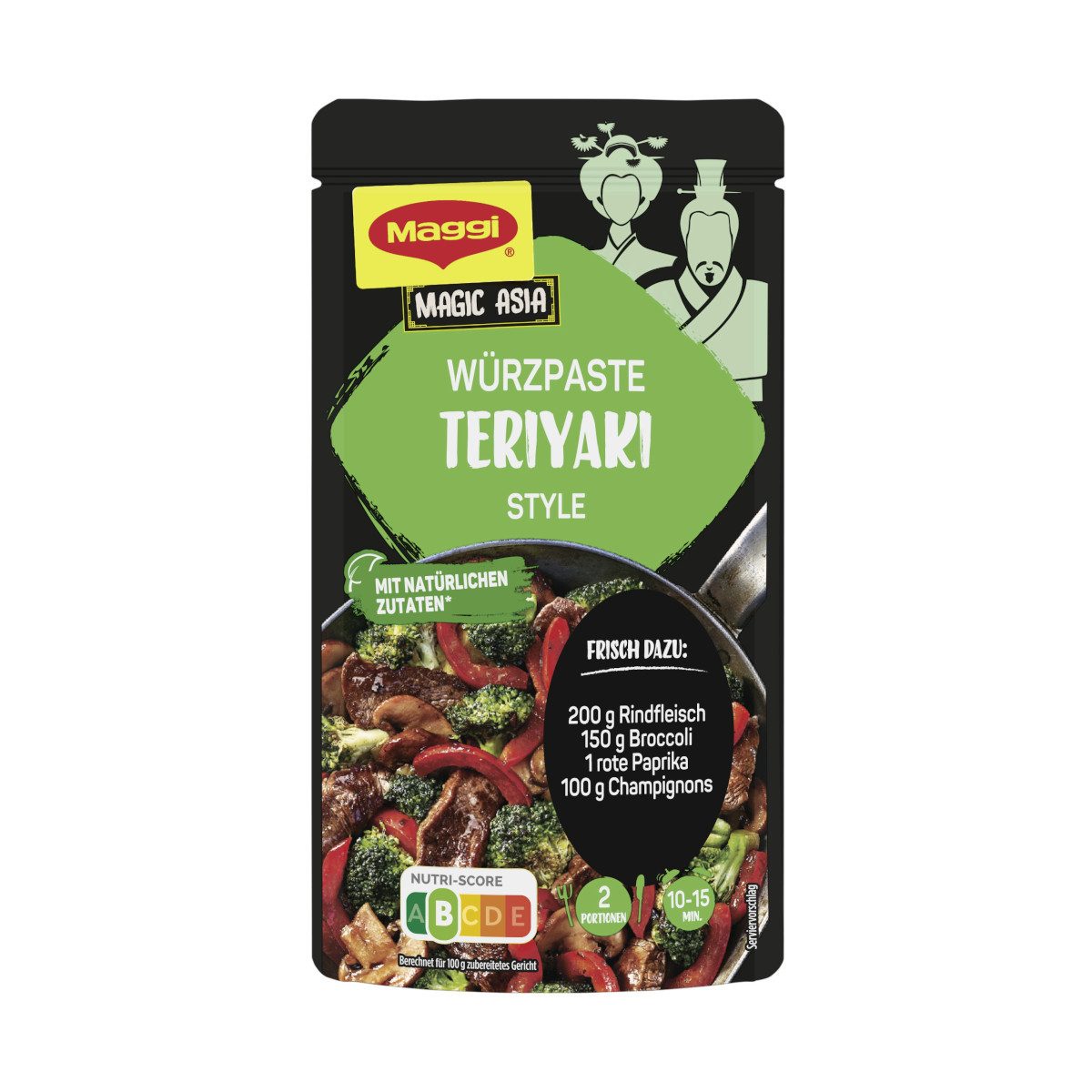 MAGGI Gewürzpaste, Maggi Magic Asia Würzpaste für Teriyaki Style Rindfleisch 65g