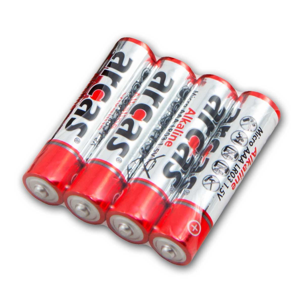 Arcas Micro-Batterie 32+4 Pack, Alkaline 1,5V, AAA/LR03 Batterie