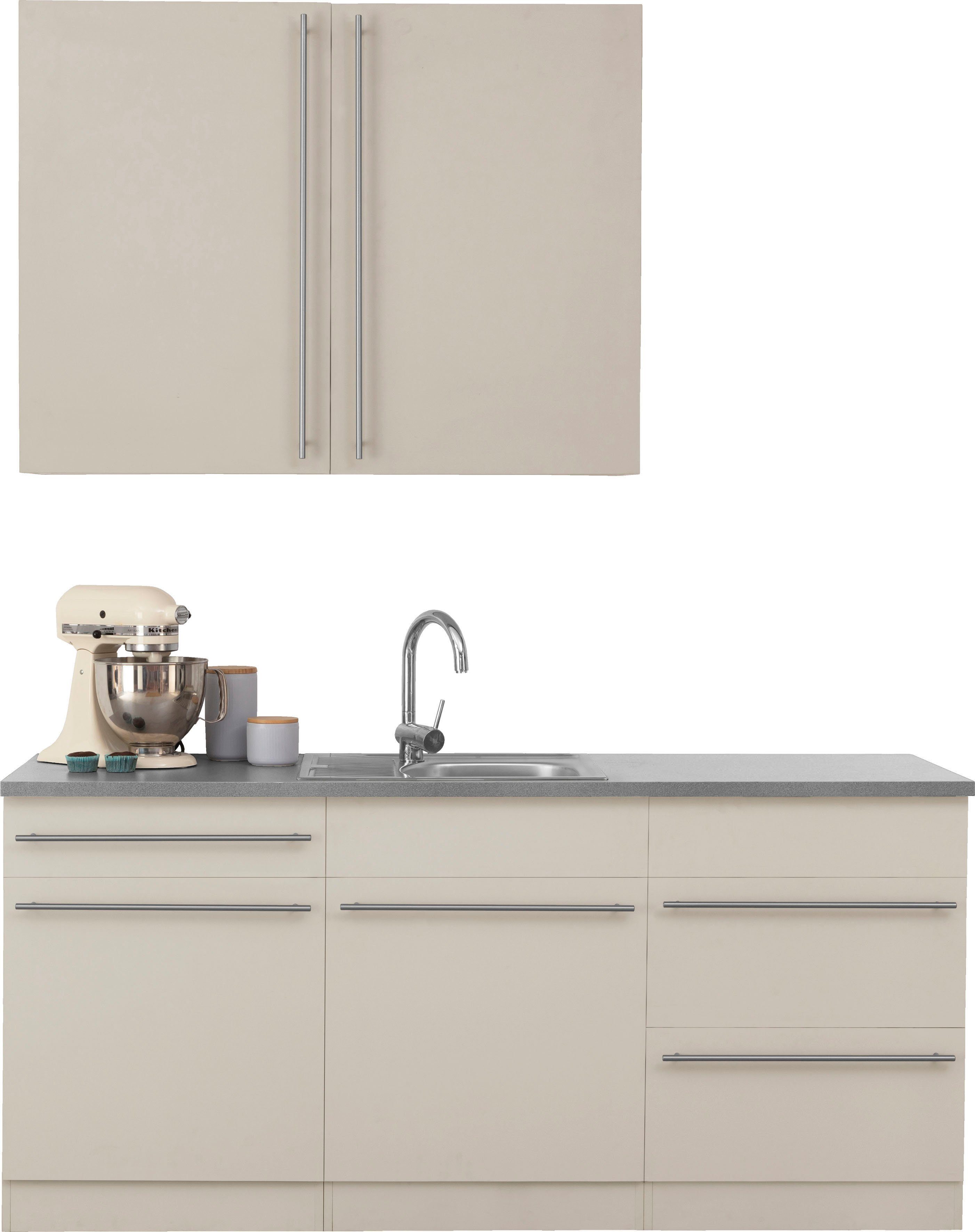 wiho Küchen Küche cm mit Breite 180 wahlweise E-Geräten, Chicago