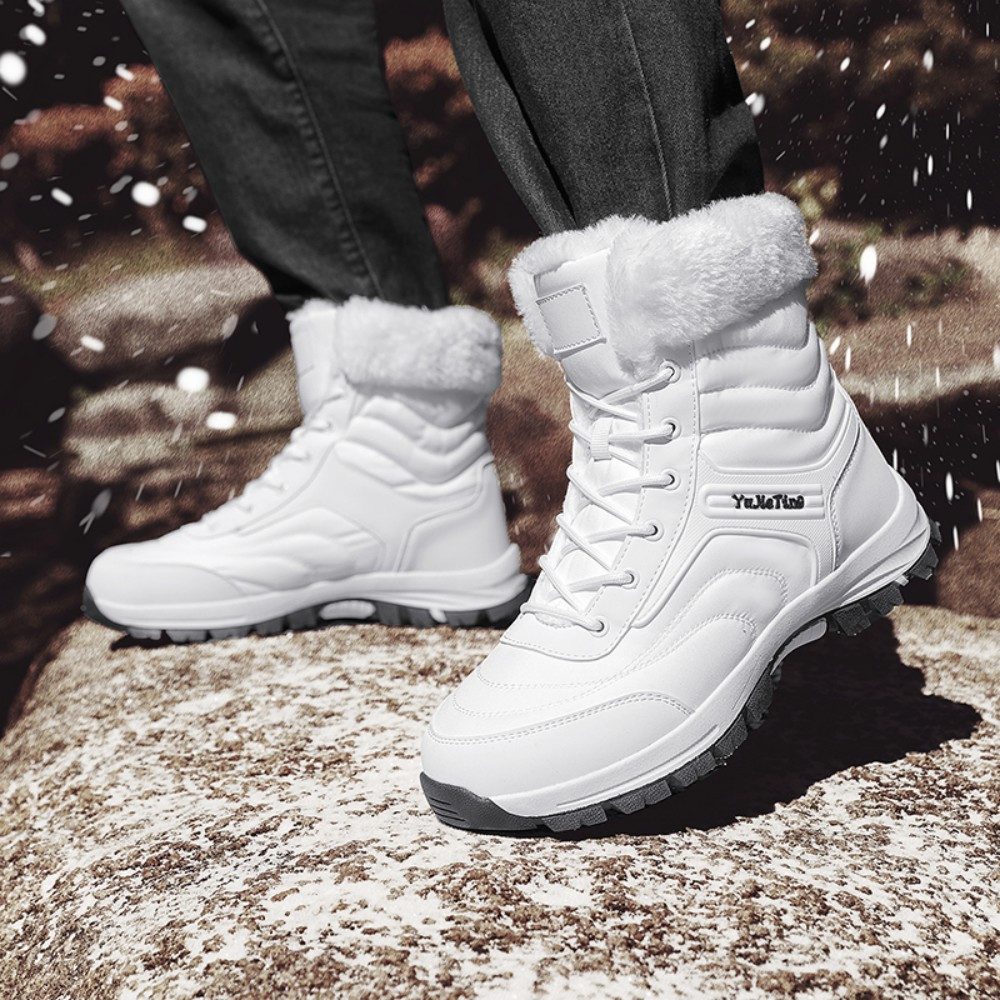 HUSK'SWARE Schneeschuhe (Warme Wanderschuhe, High-Top-Schuhe), efütterte Winterstiefel für Damen & Herrenr- ideal für kalte Tage